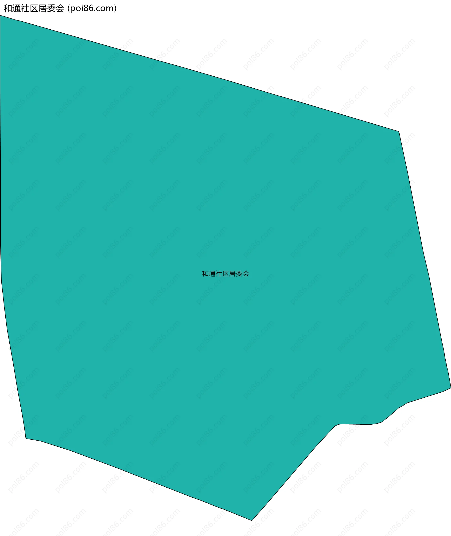 和通社区居委会边界地图