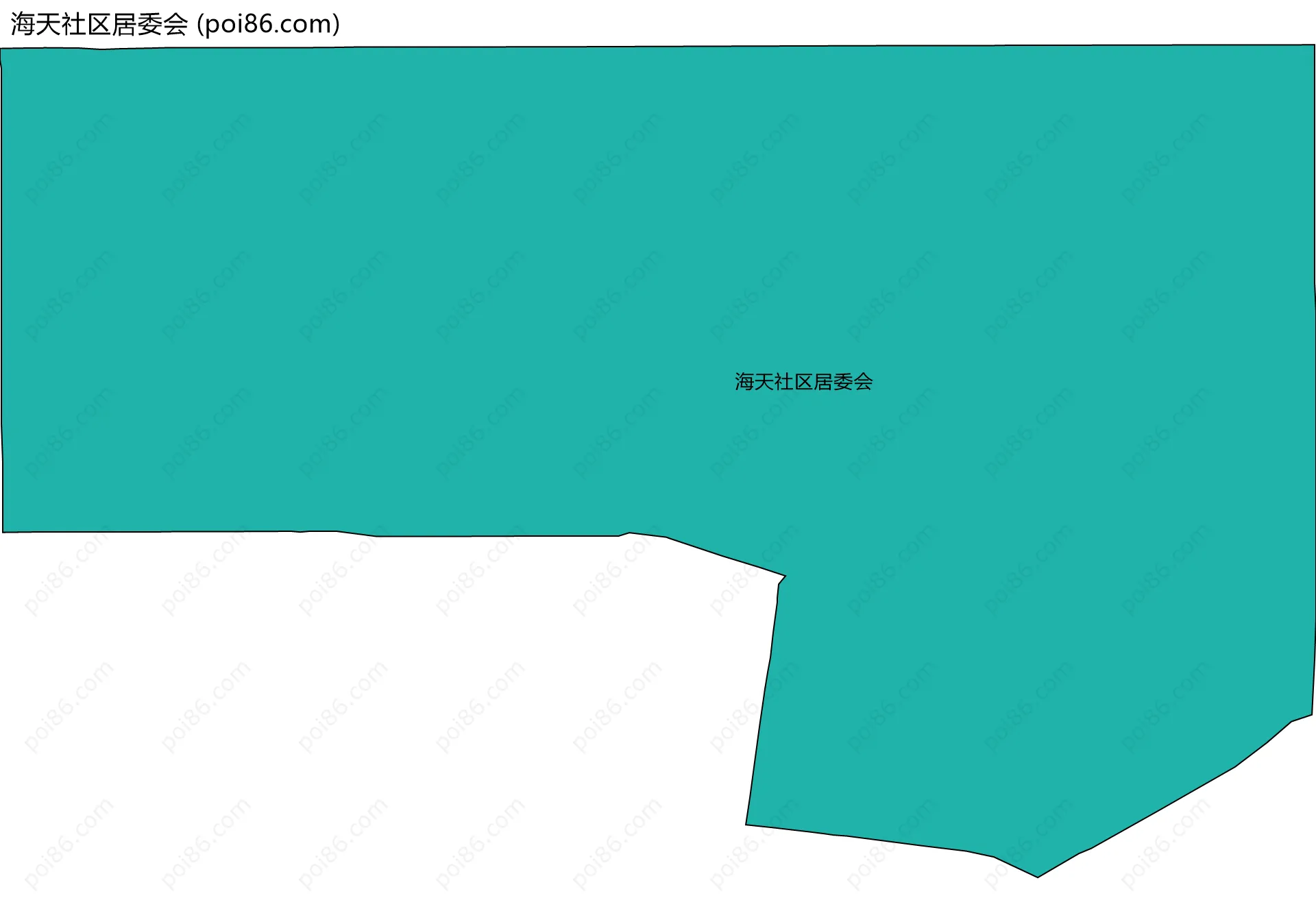 海天社区居委会边界地图