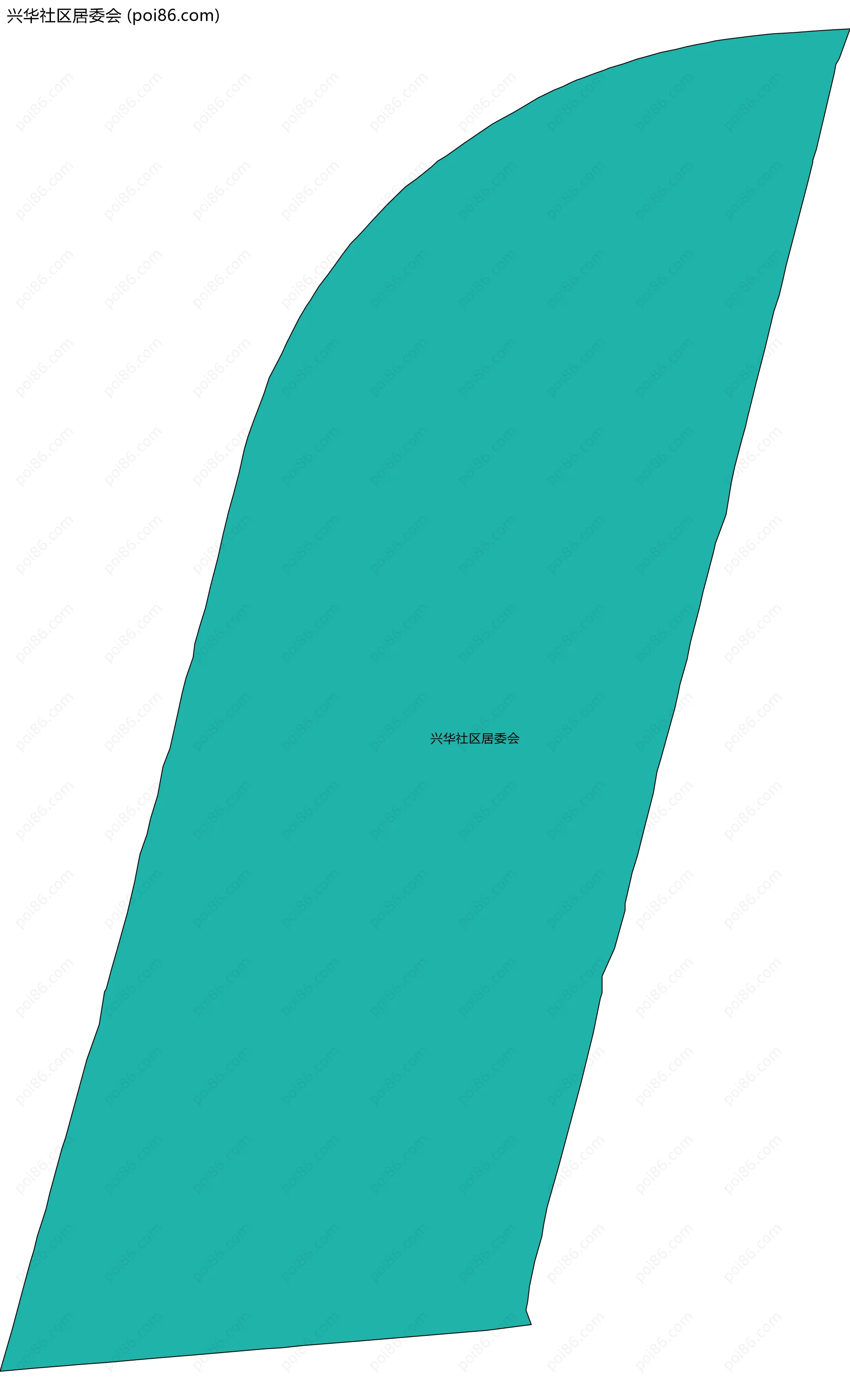 兴华社区居委会边界地图