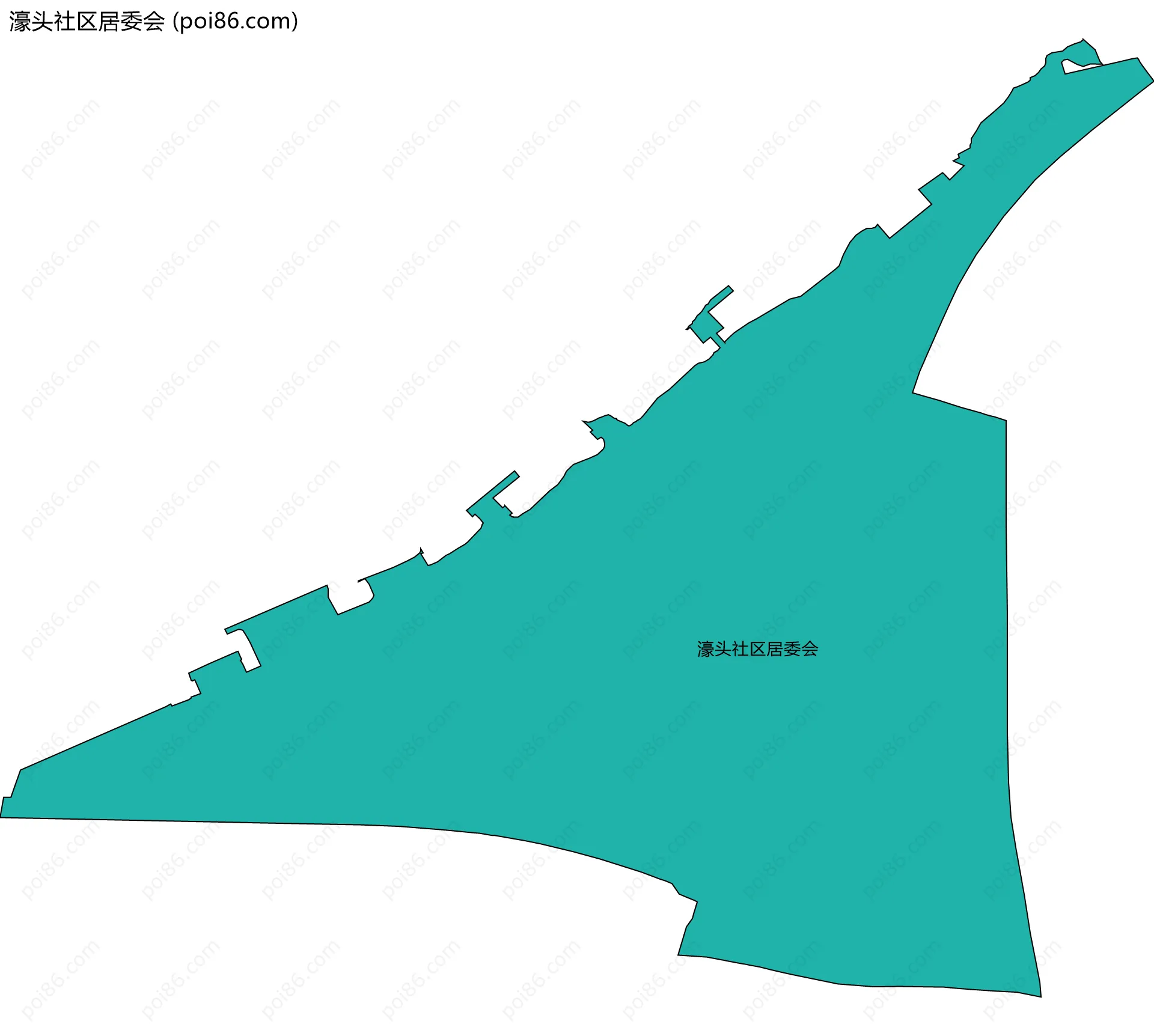 濠头社区居委会边界地图