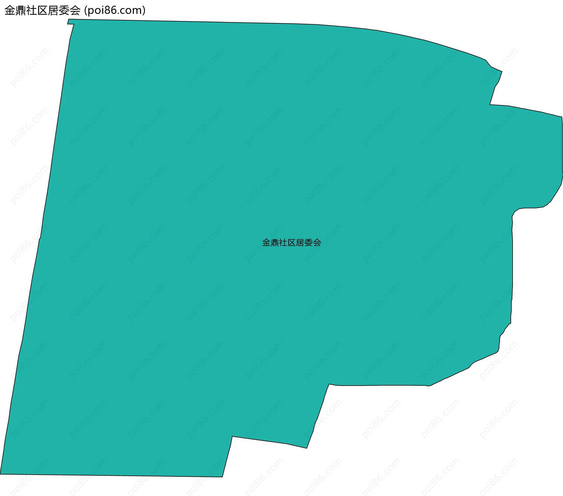金鼎社区居委会边界地图