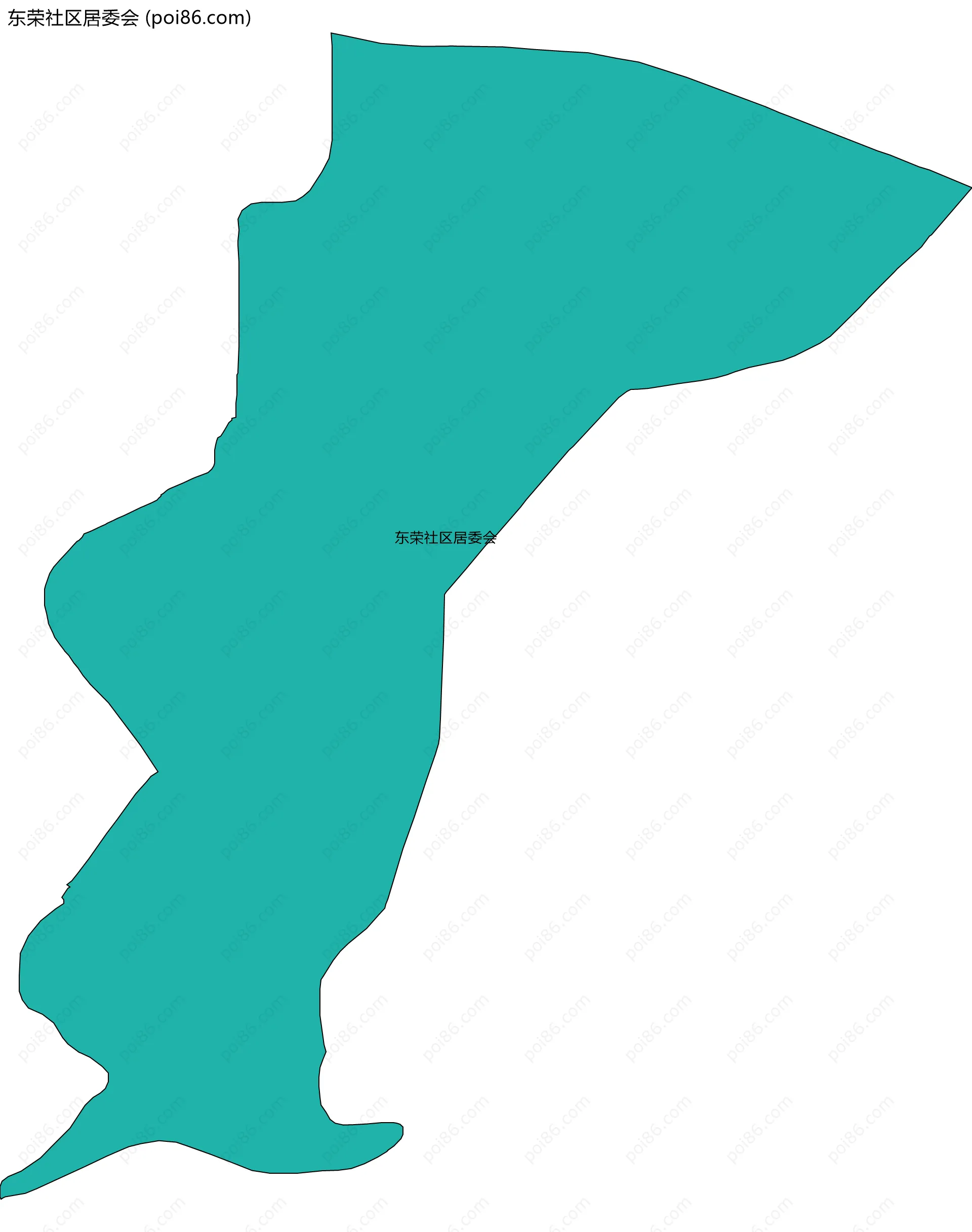 东荣社区居委会边界地图