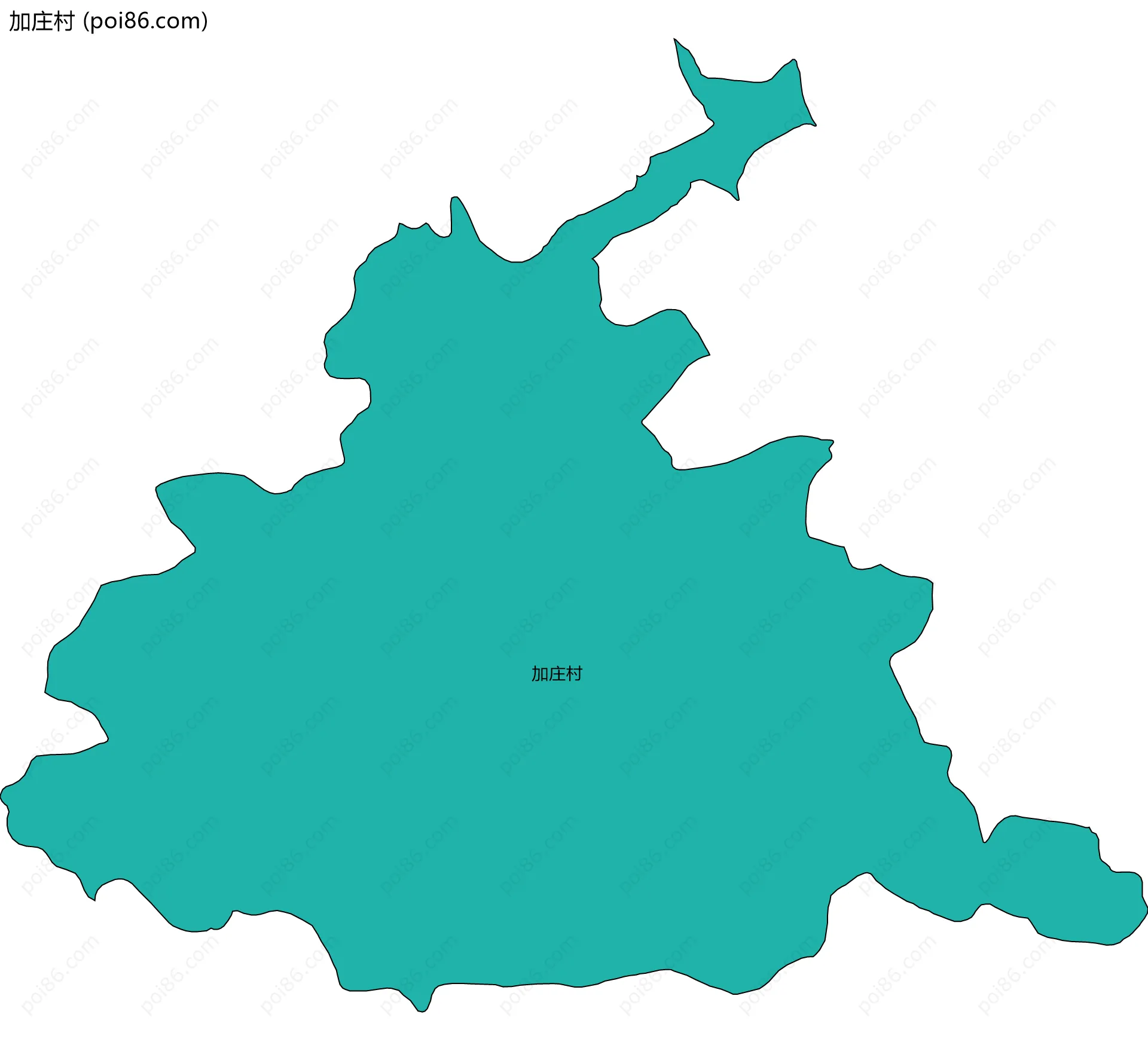 加庄村边界地图