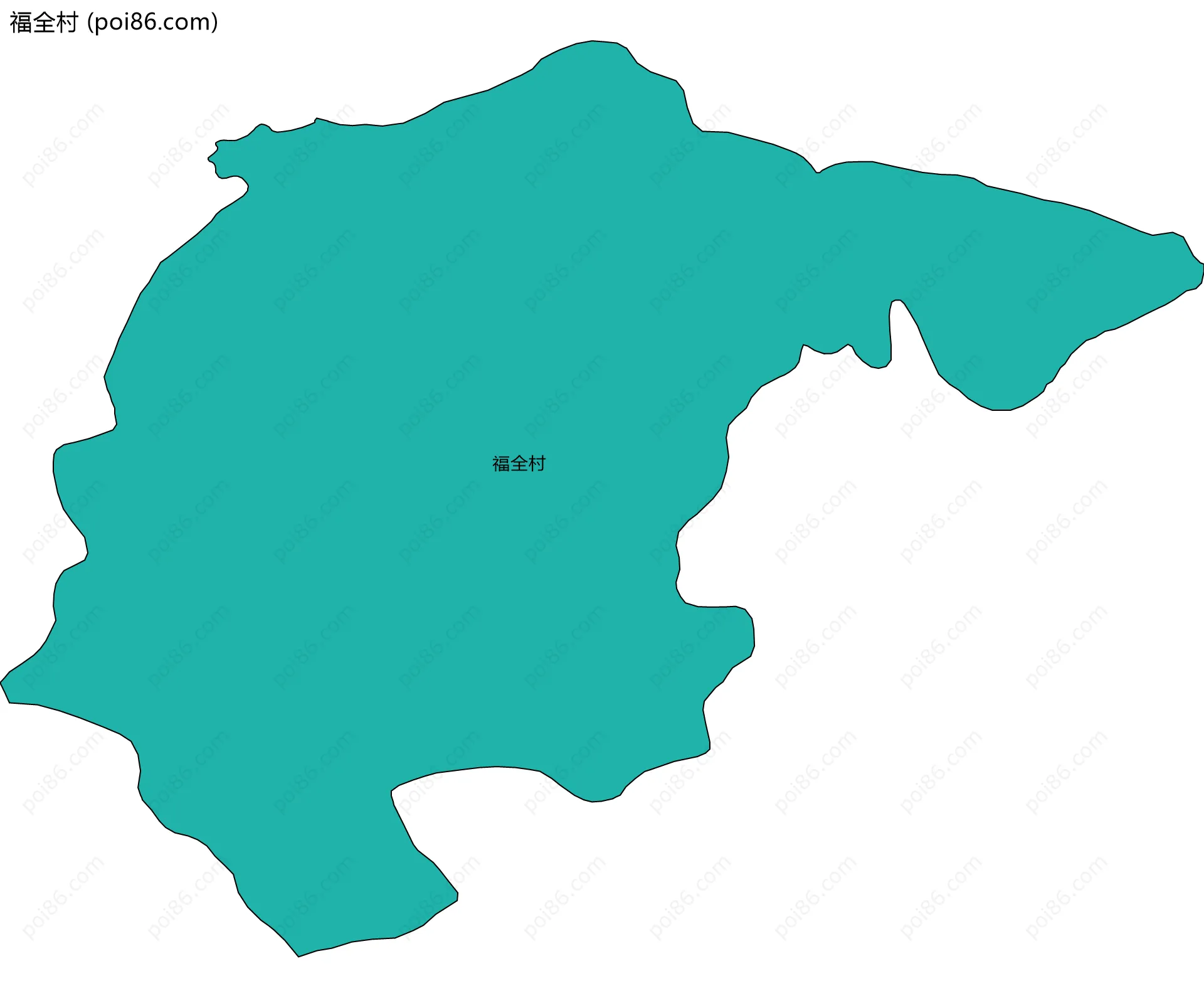 福全村边界地图