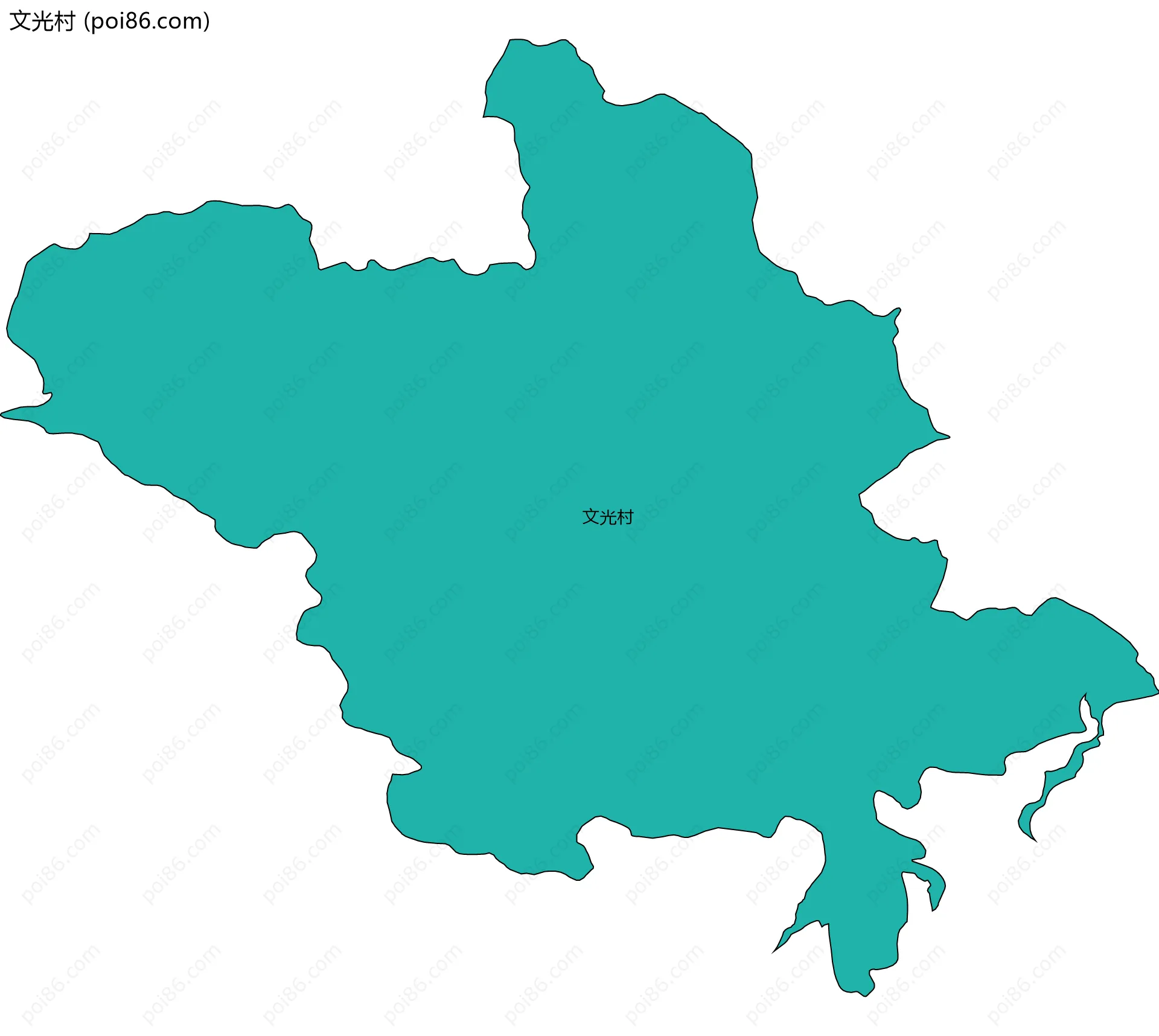 文光村边界地图