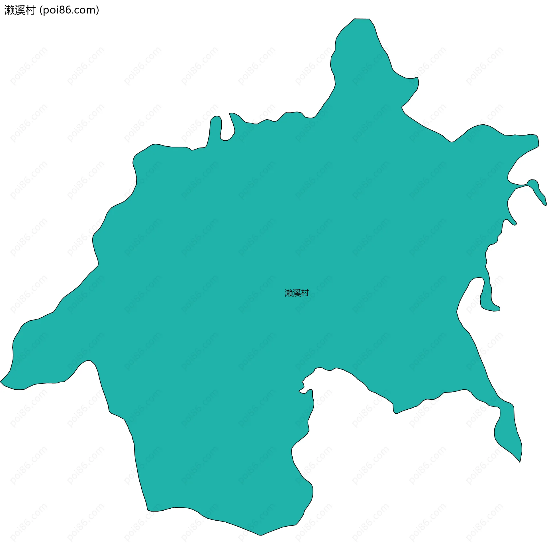 濑溪村边界地图