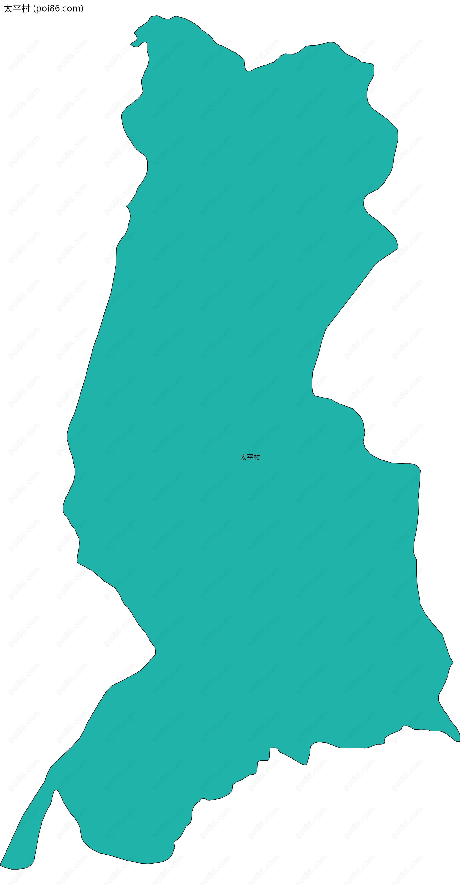 太平村边界地图