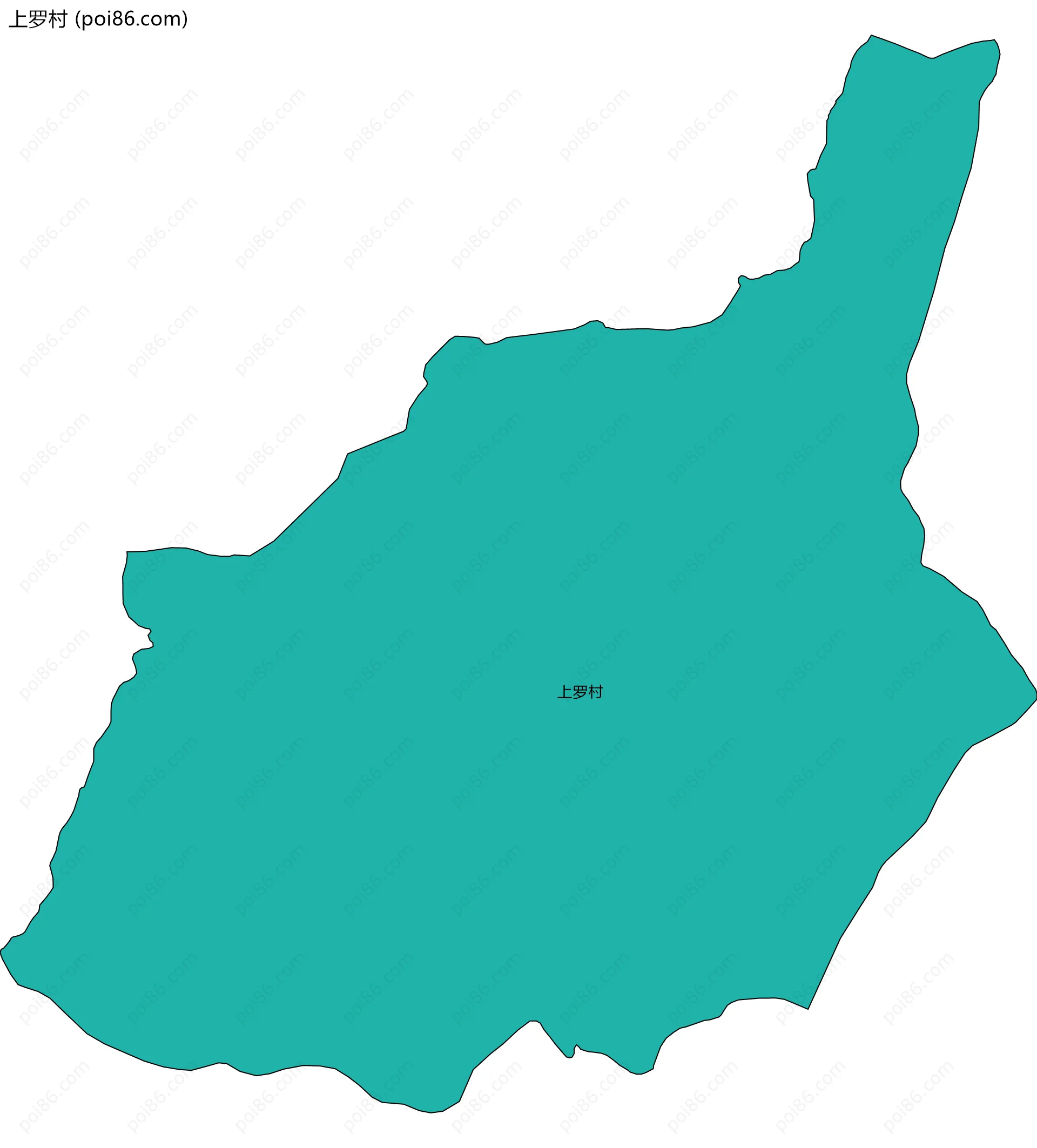 上罗村边界地图