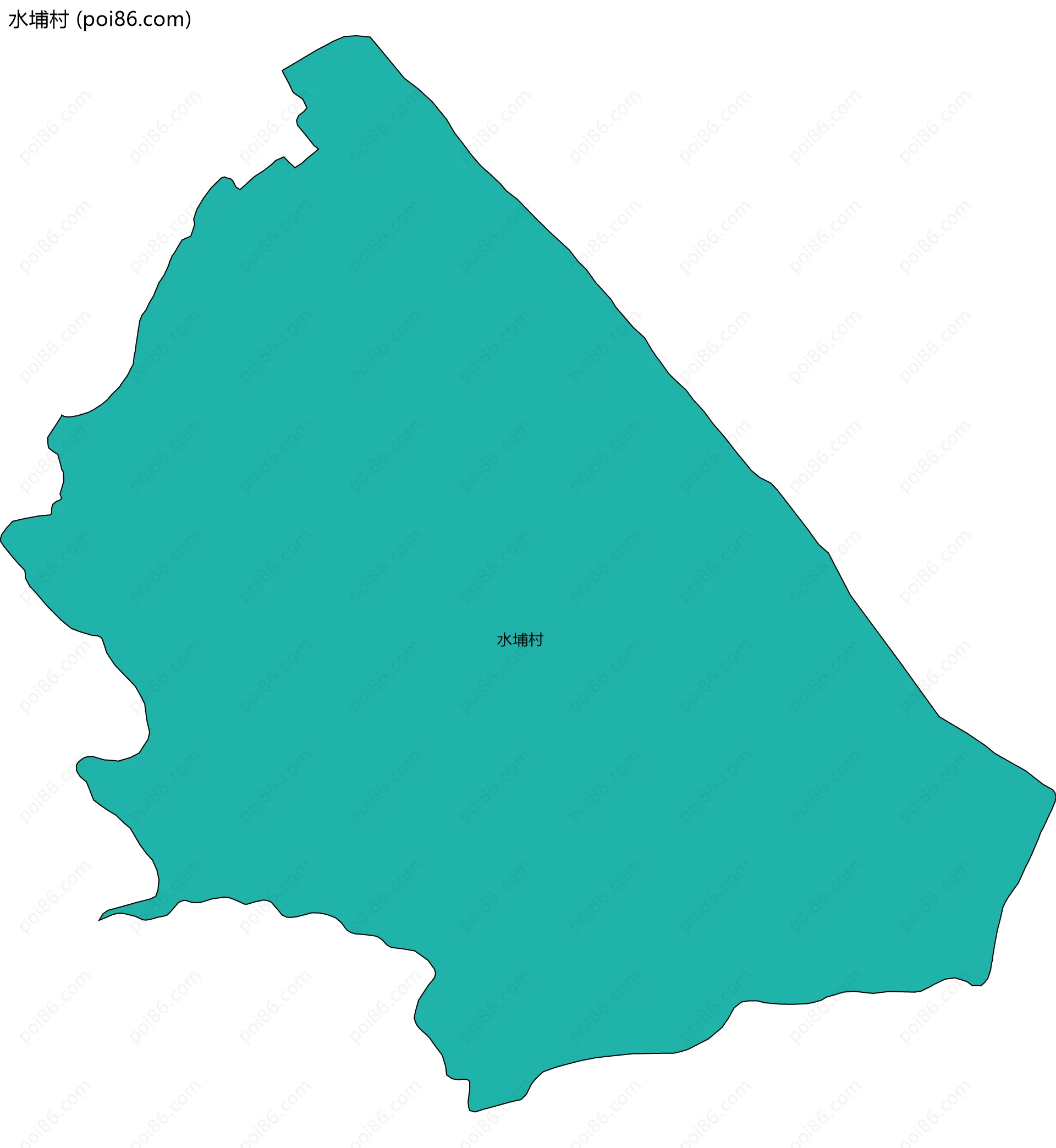 水埔村边界地图