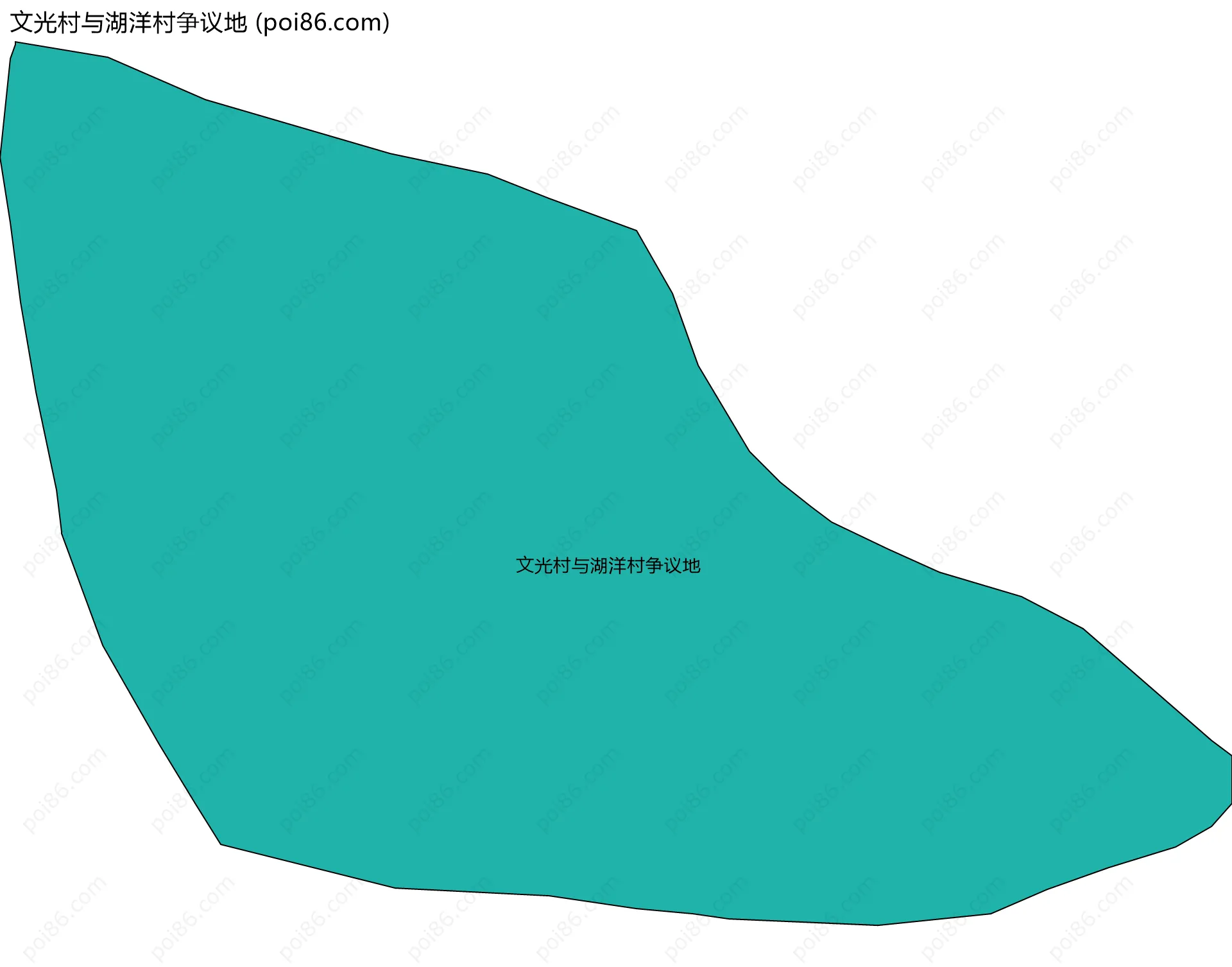 文光村与湖洋村争议地边界地图