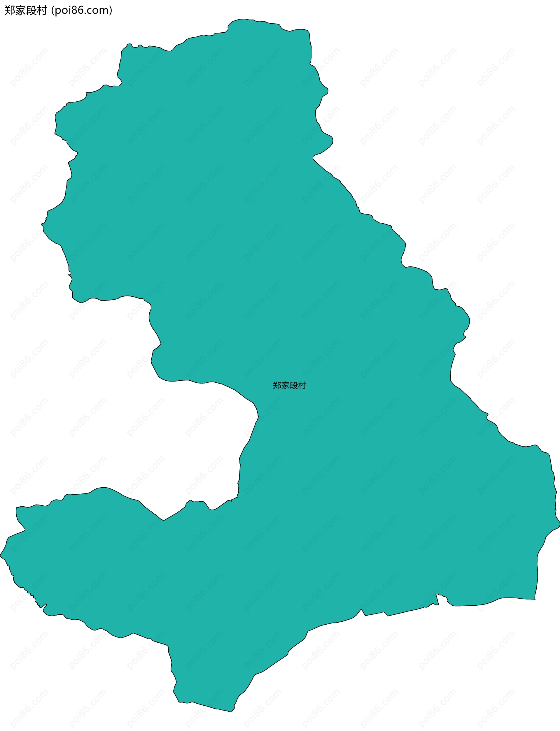 郑家段村边界地图