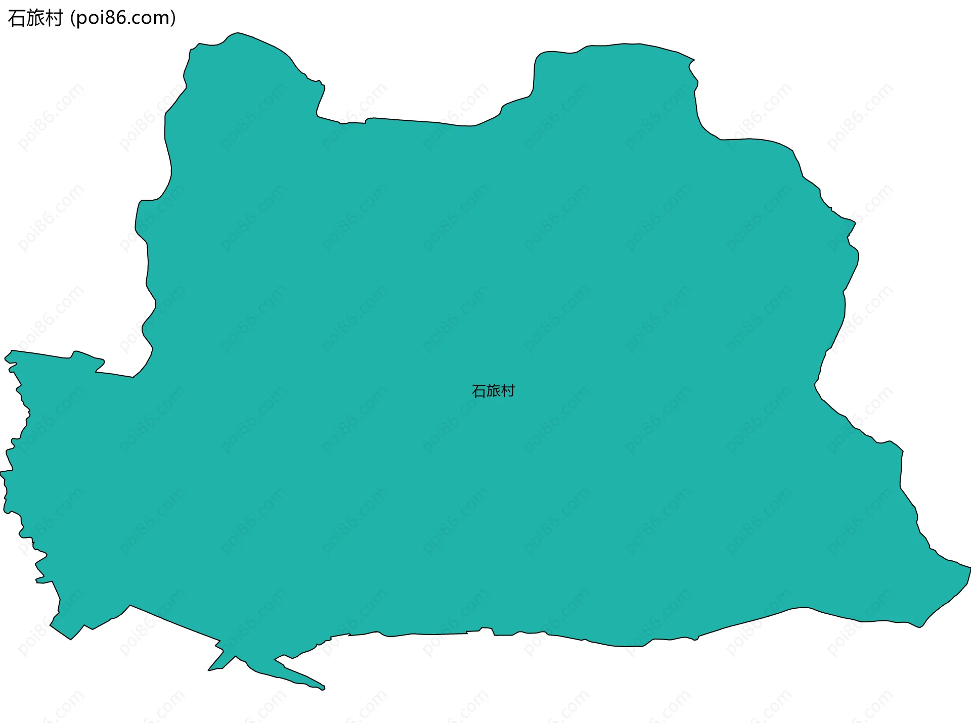 石旅村边界地图