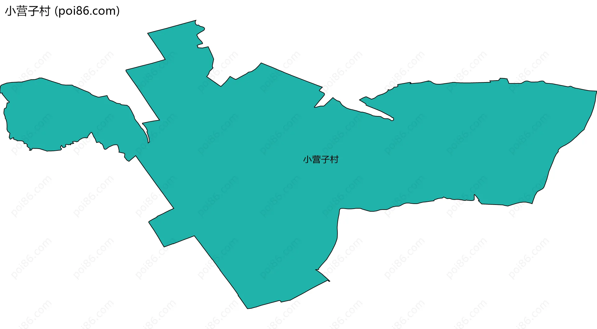 小营子村边界地图