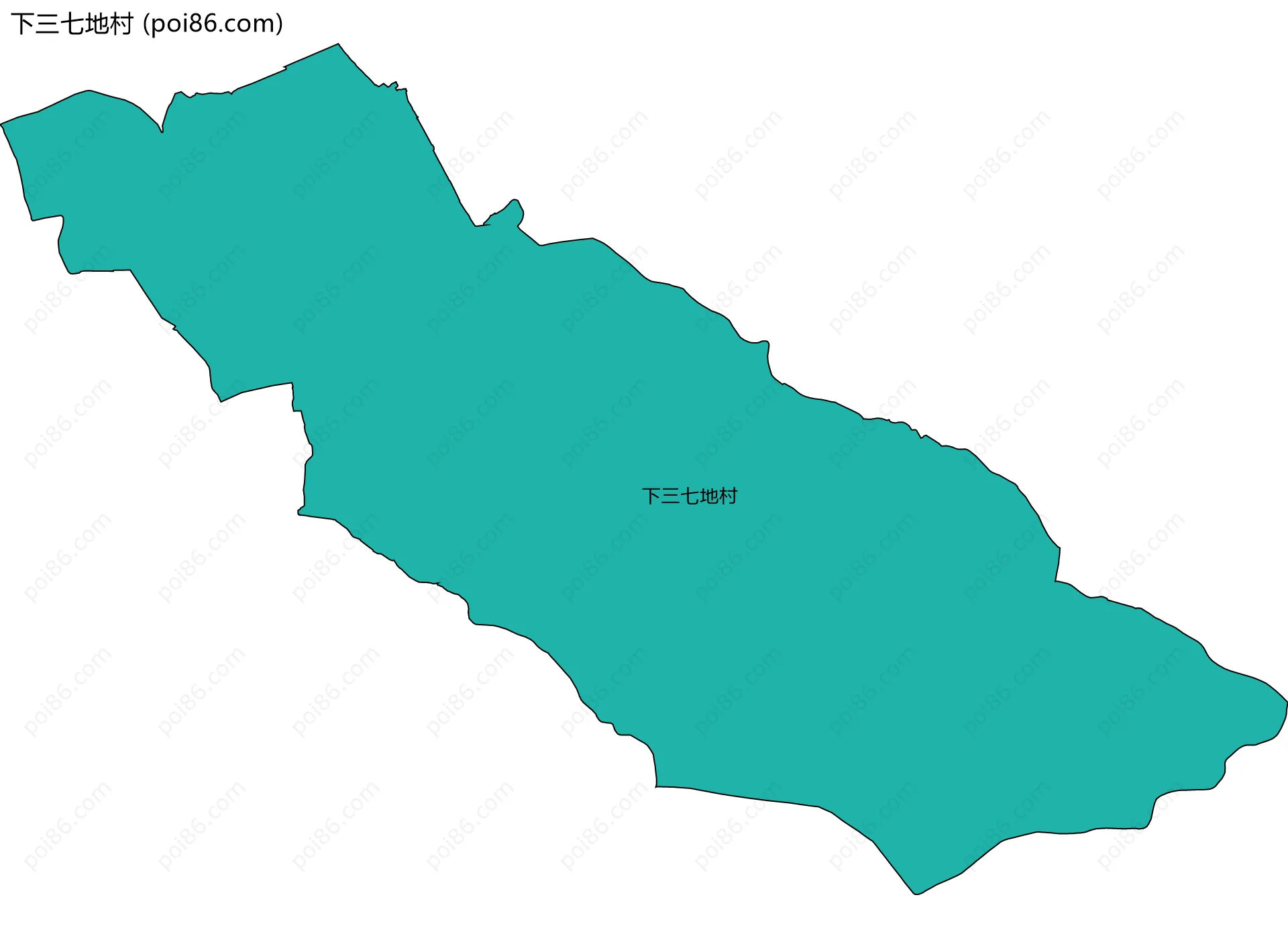 下三七地村边界地图