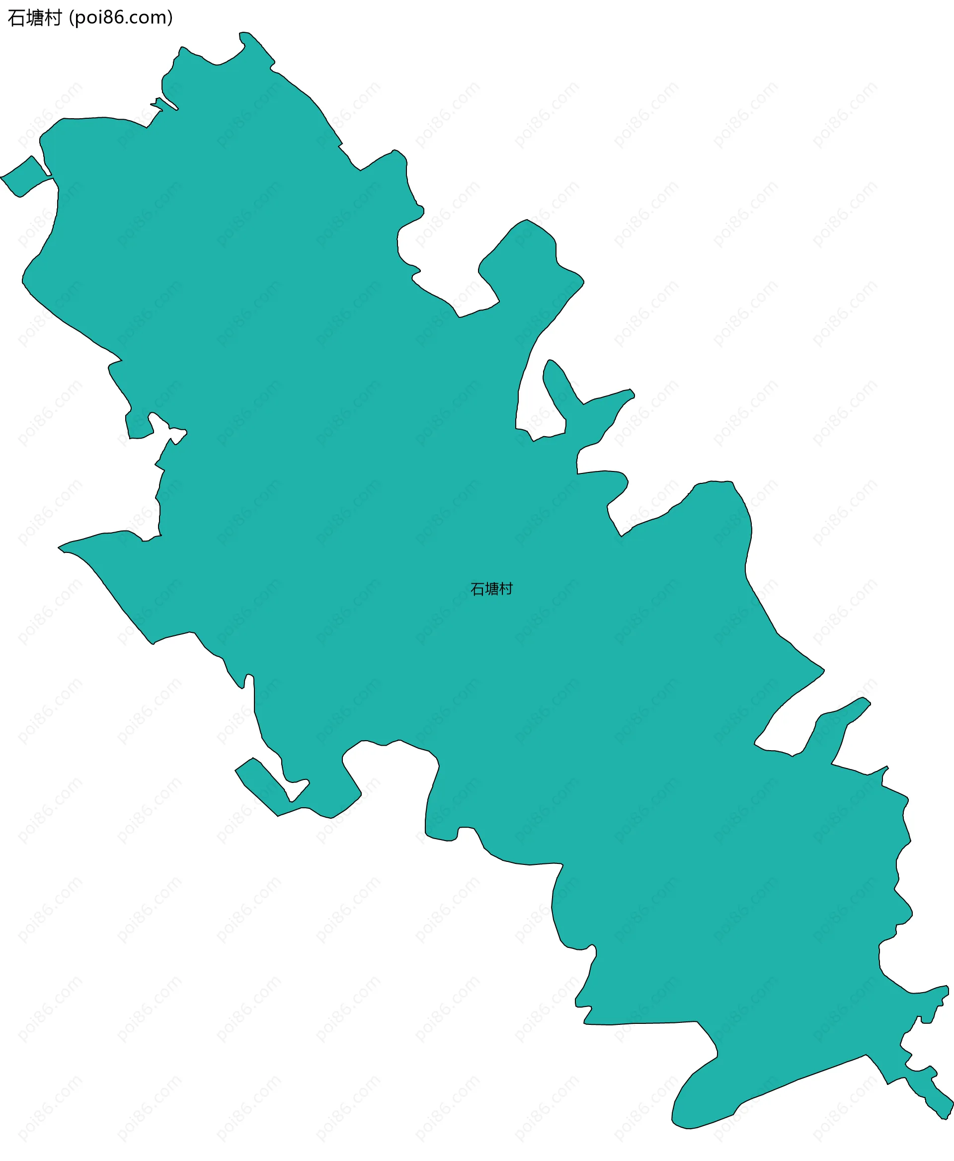 石塘村边界地图