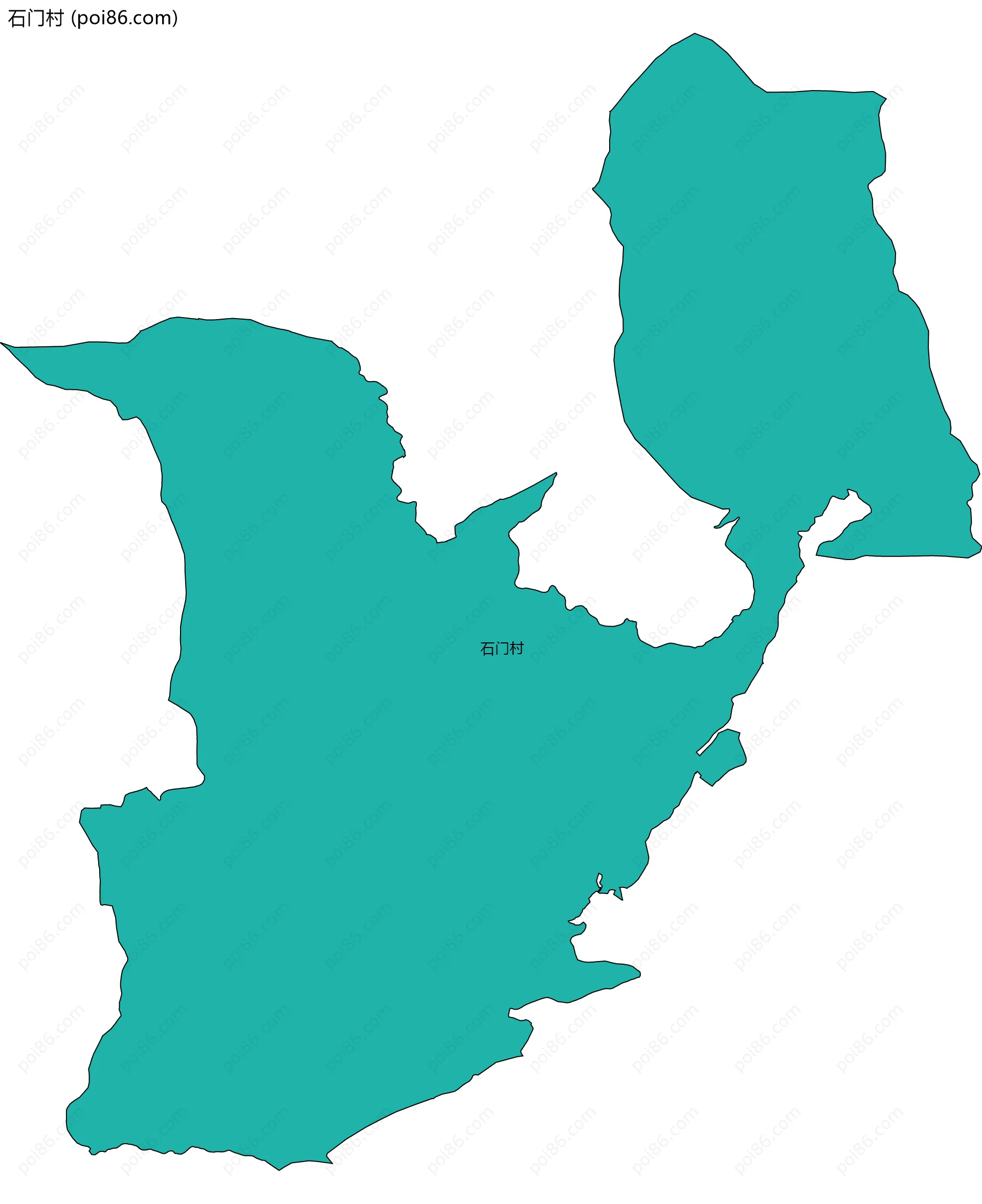石门村边界地图