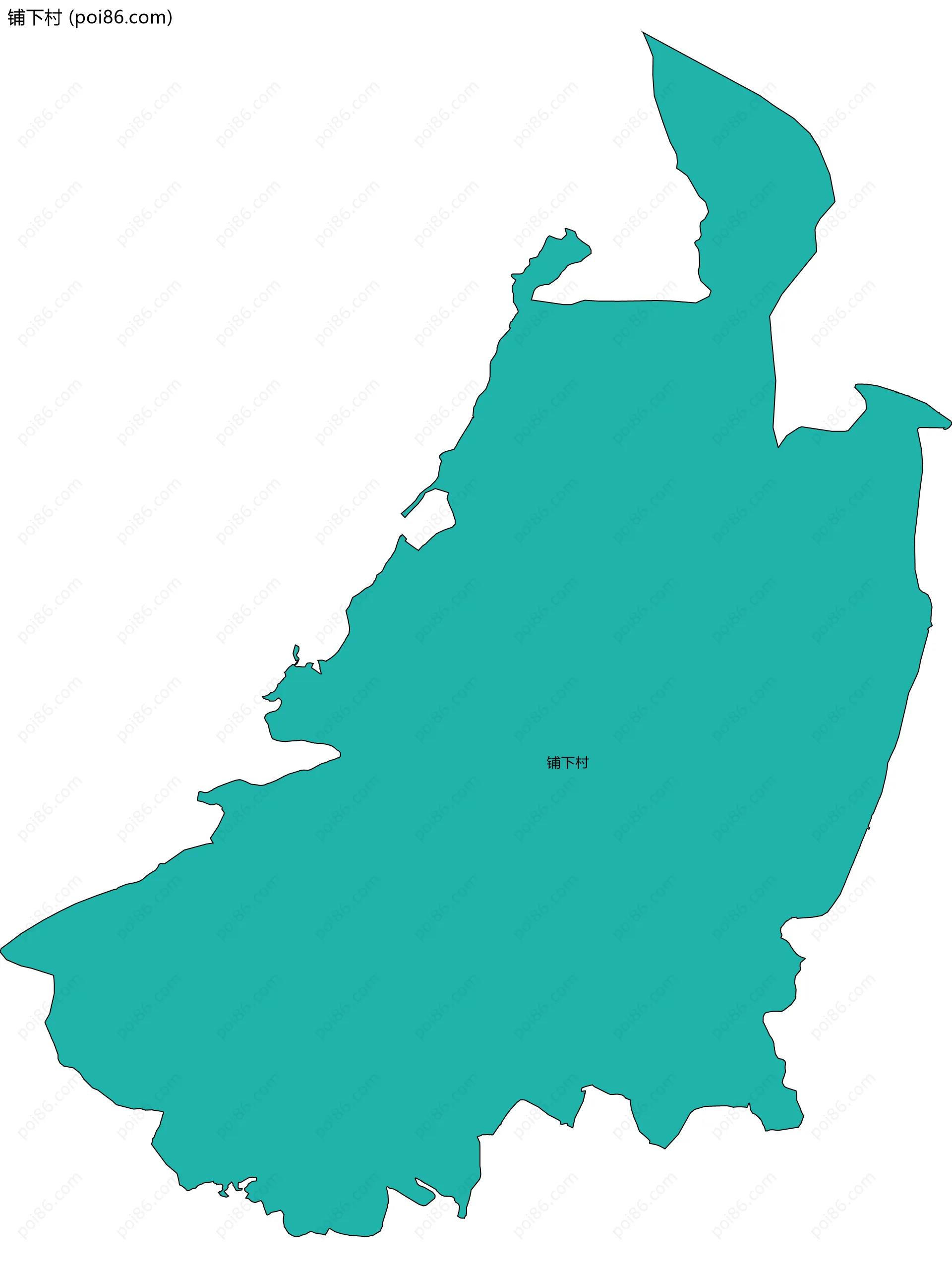 铺下村边界地图