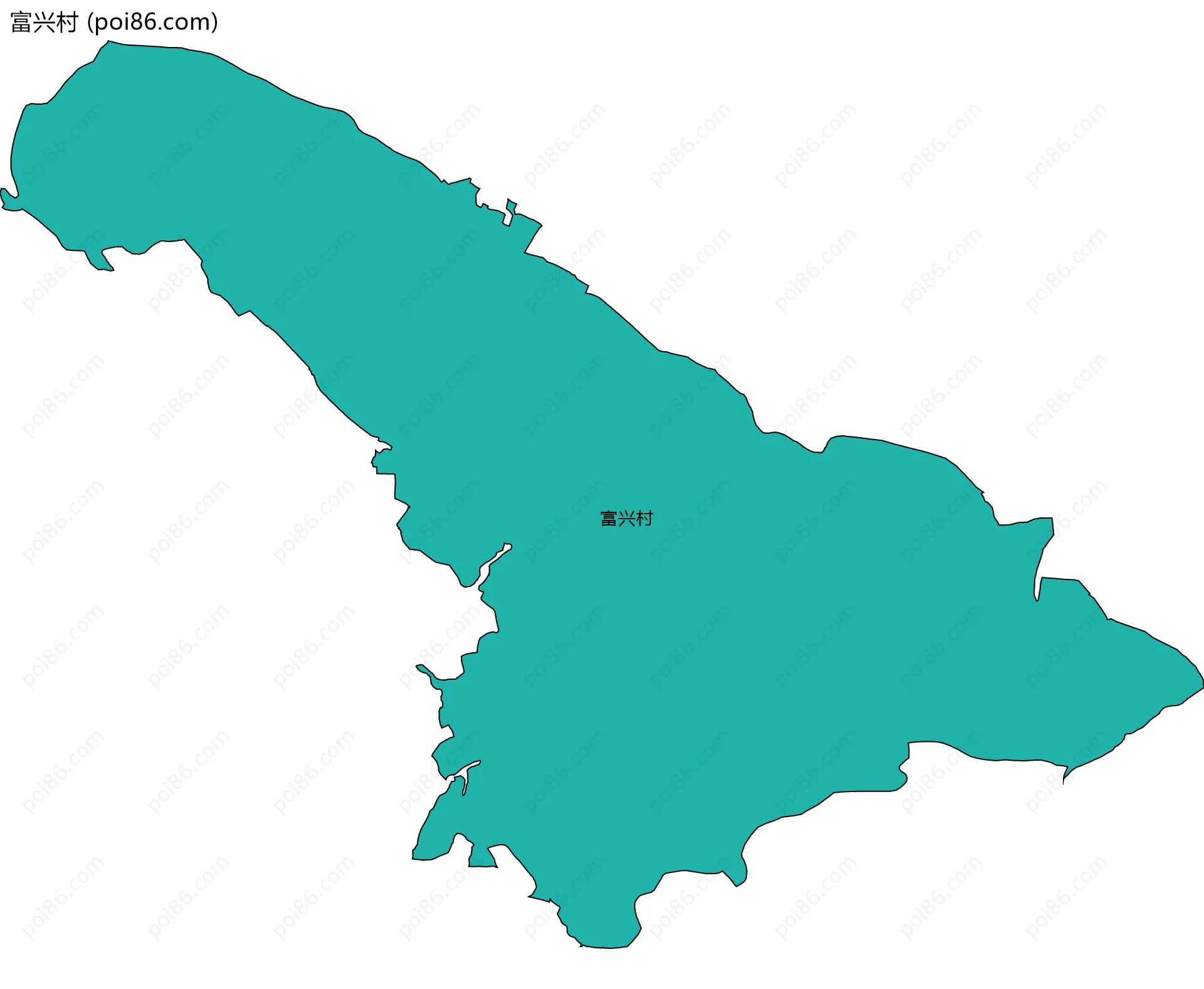 富兴村边界地图
