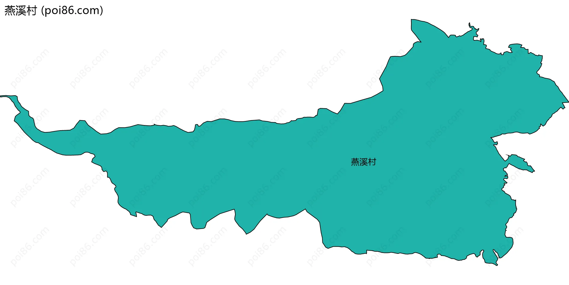 燕溪村边界地图