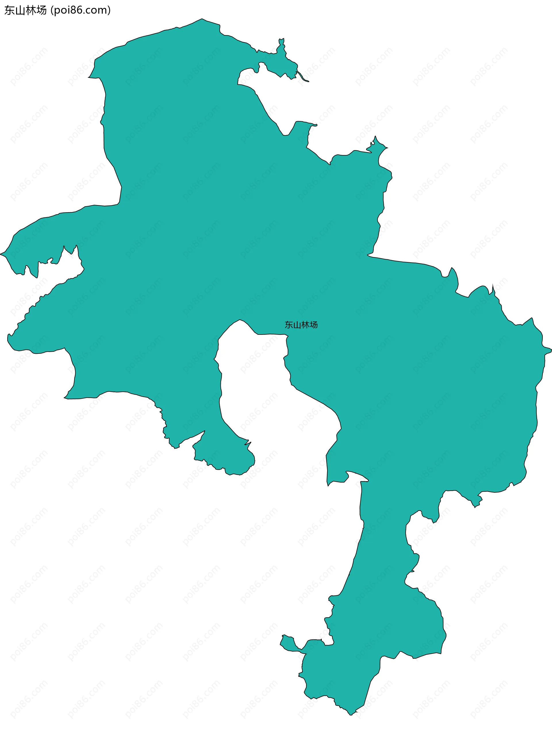 东山林场边界地图