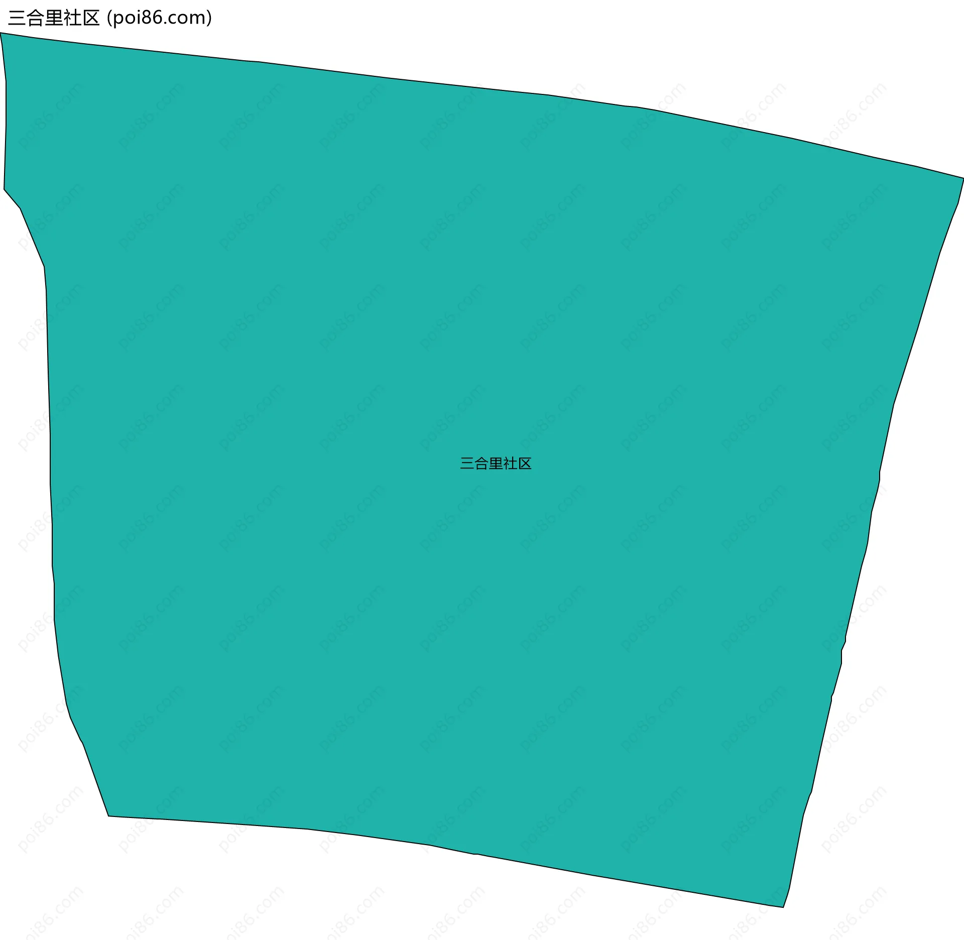 三合里社区边界地图