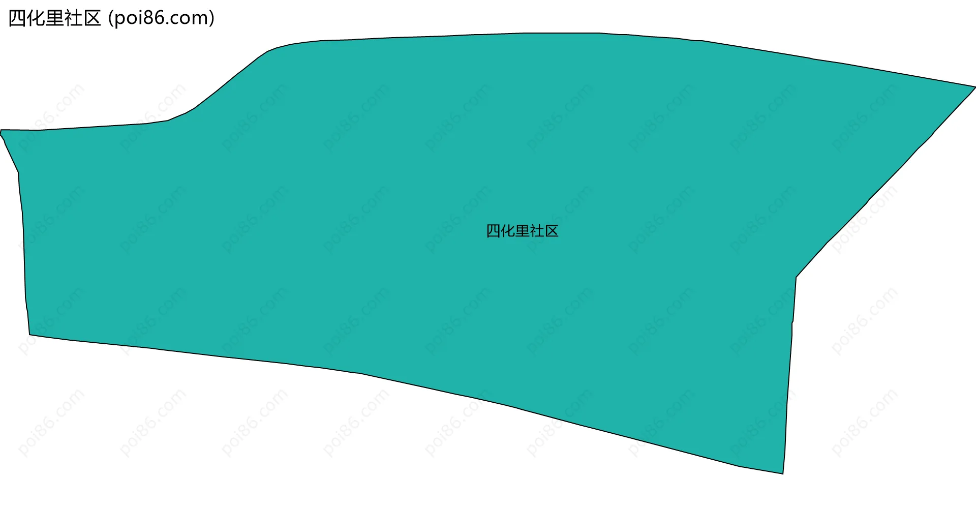 四化里社区边界地图