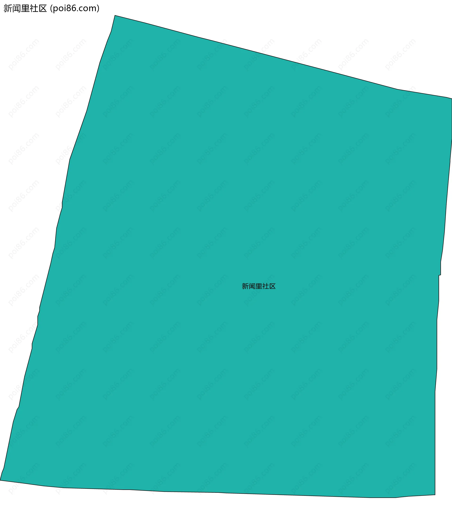 新闻里社区边界地图