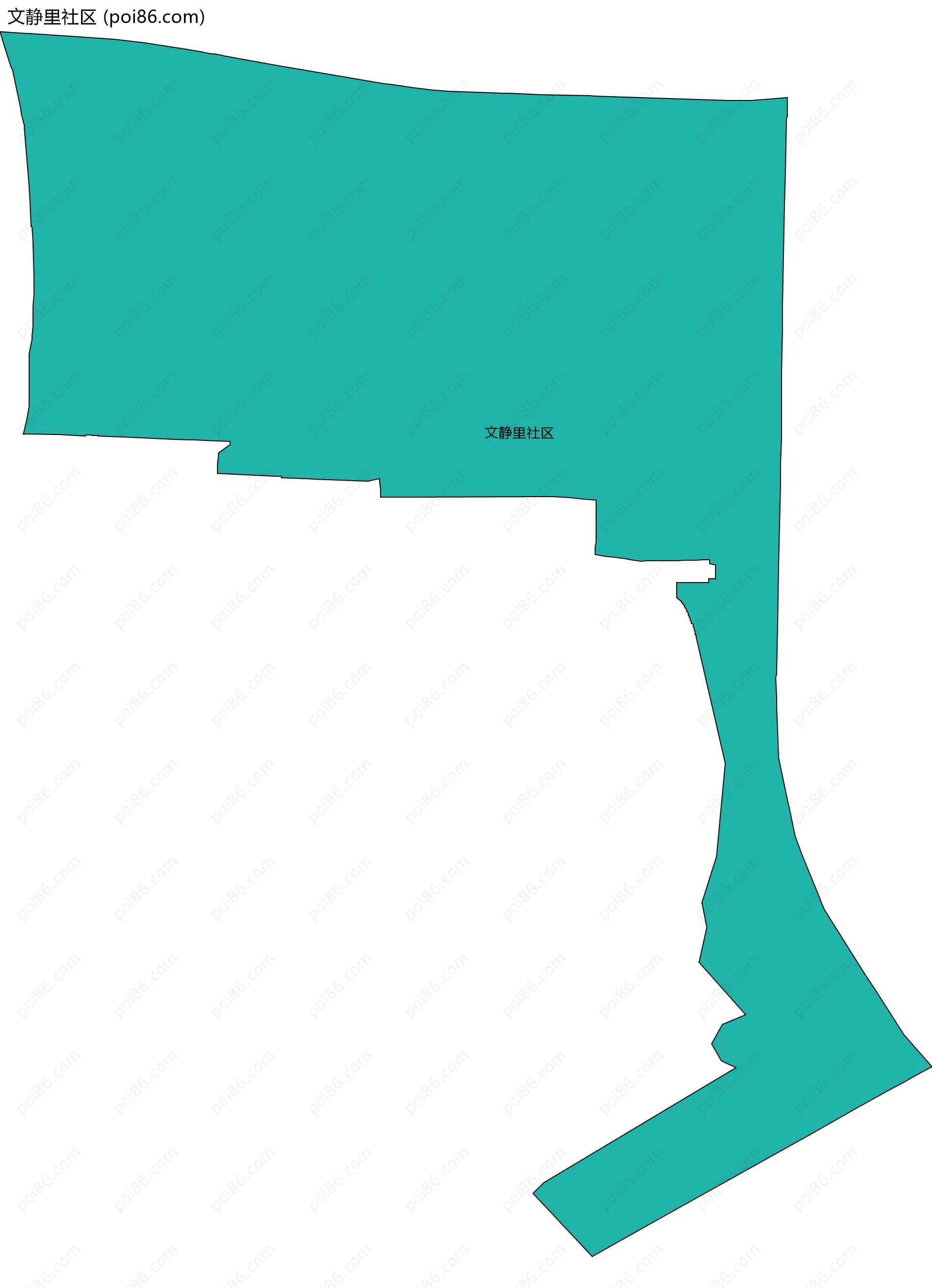 文静里社区边界地图