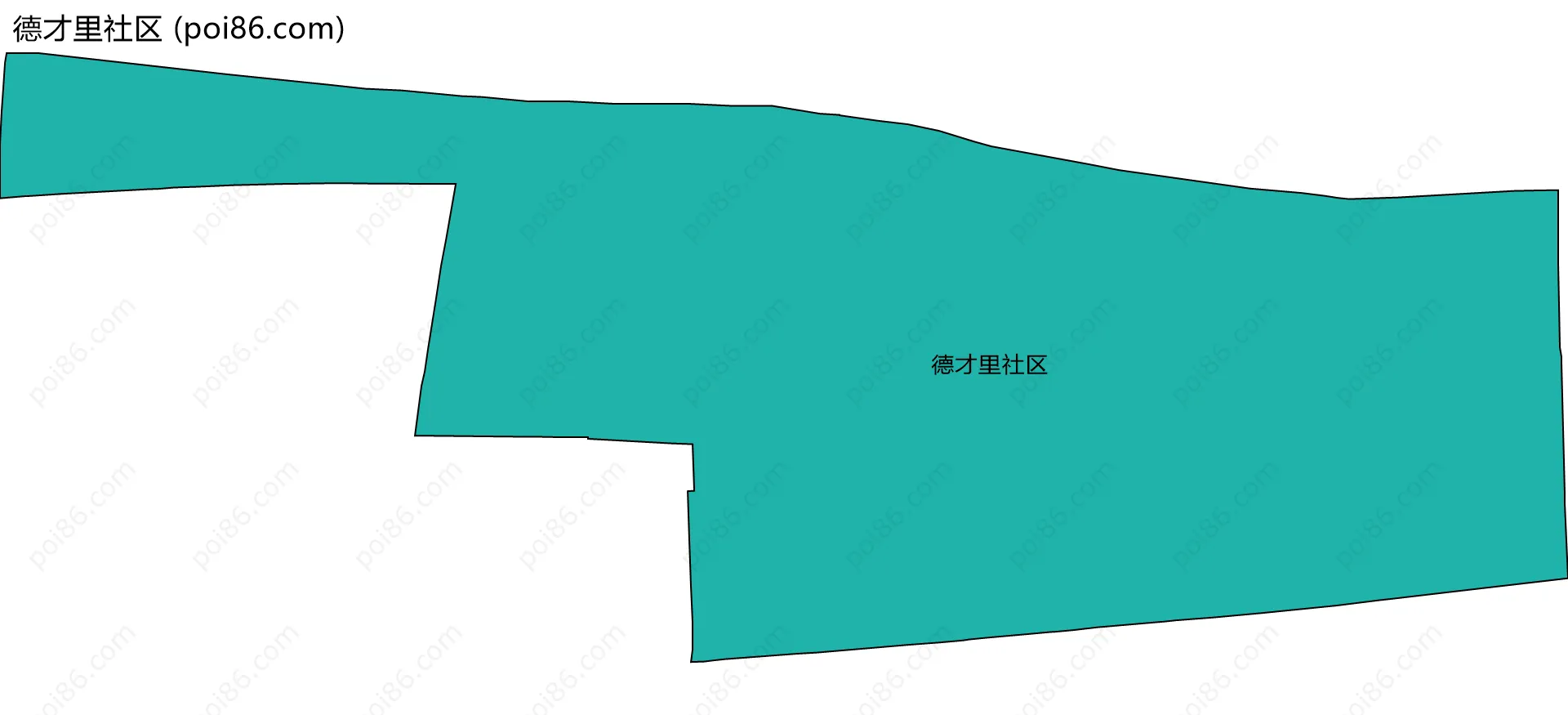 德才里社区边界地图