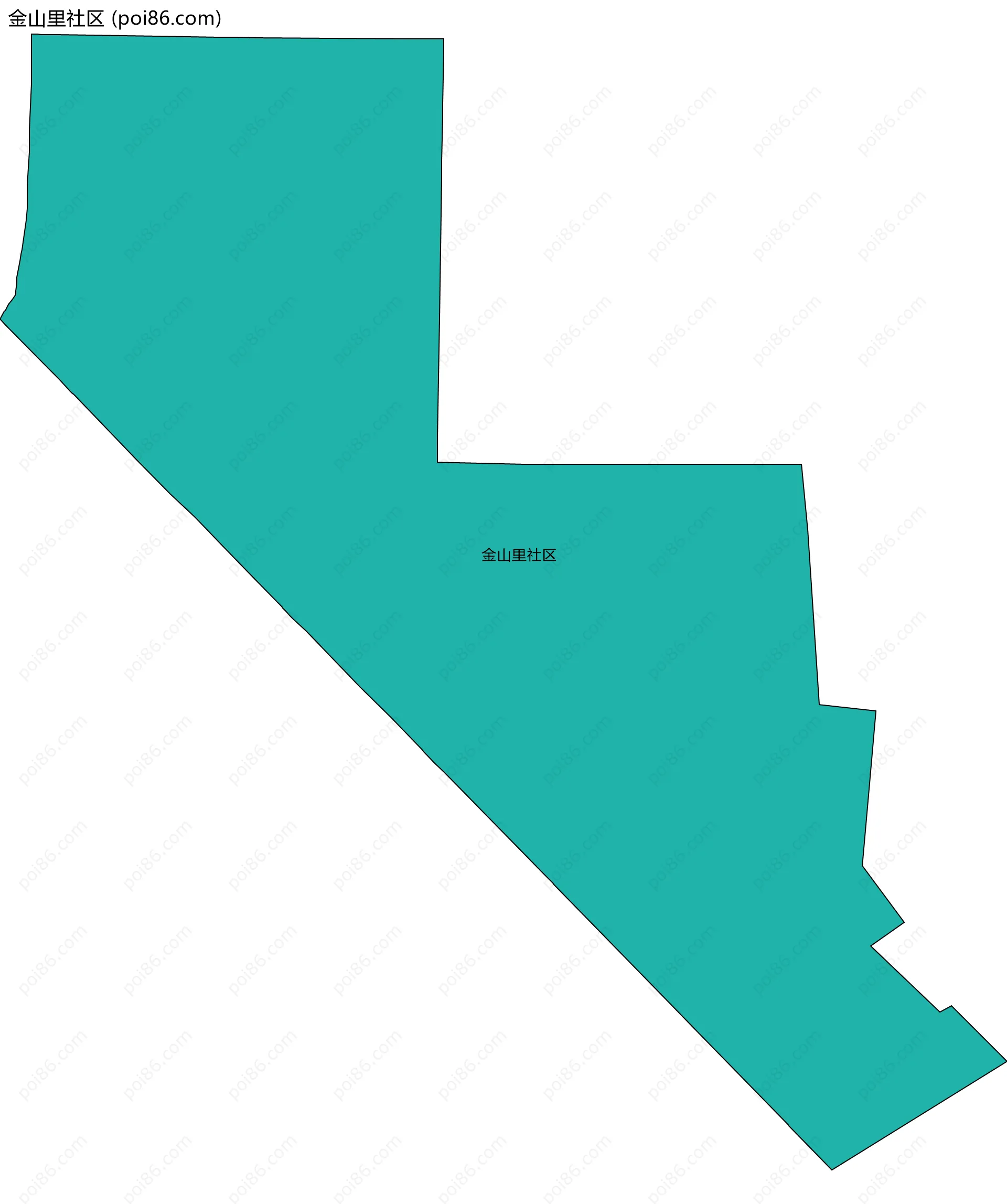 金山里社区边界地图
