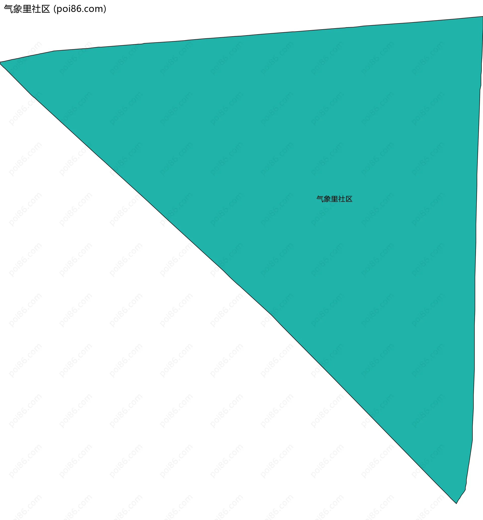 气象里社区边界地图