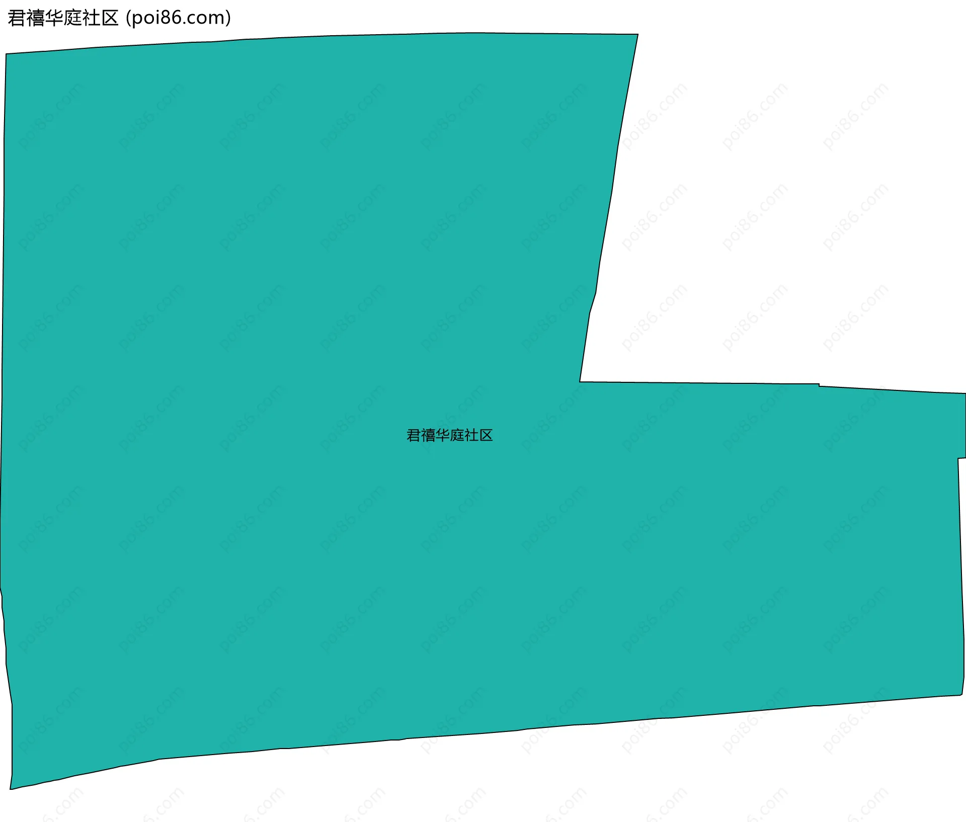 君禧华庭社区边界地图