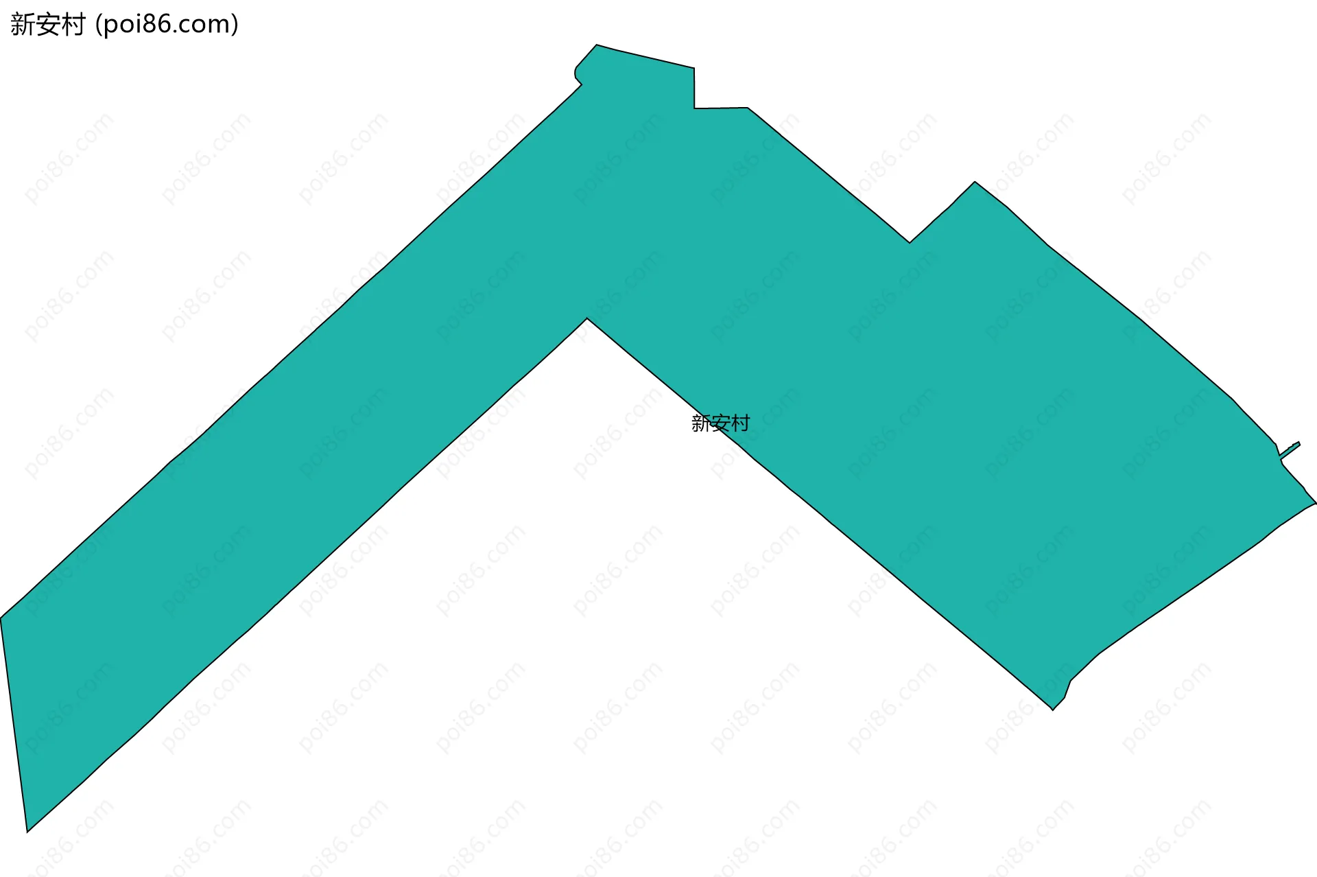 新安村边界地图