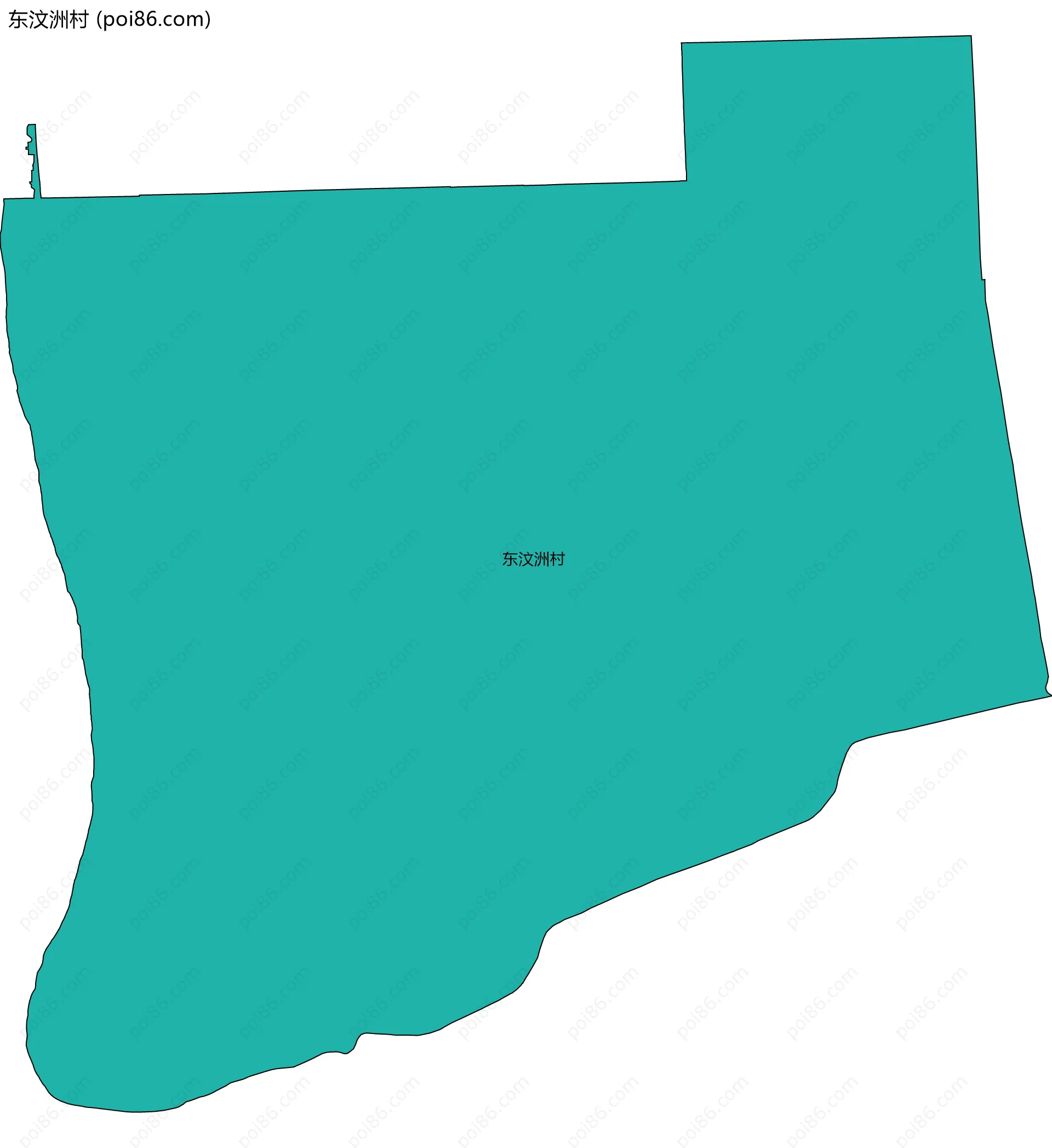 东汶洲村边界地图