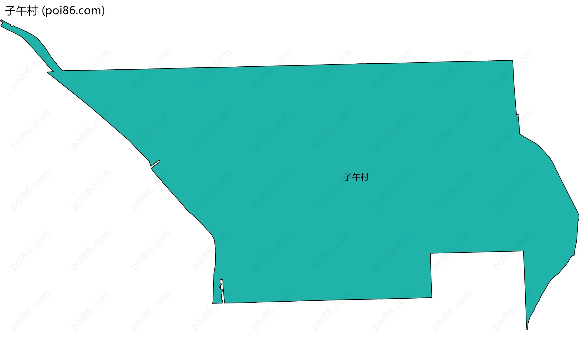 子午村边界地图