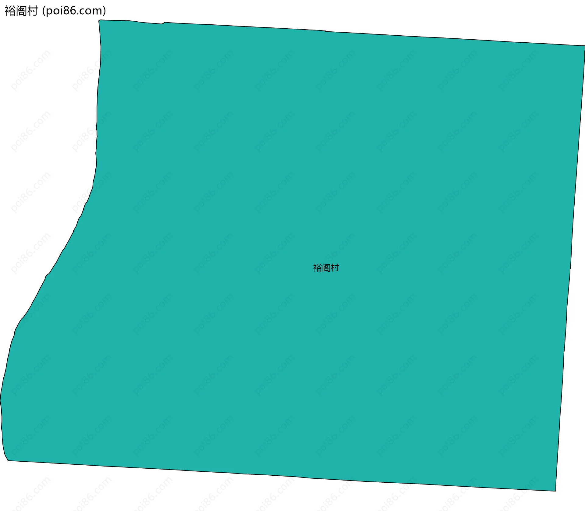 裕阁村边界地图