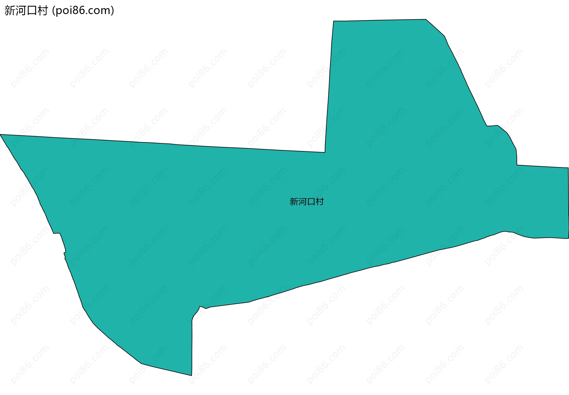 新河口村边界地图