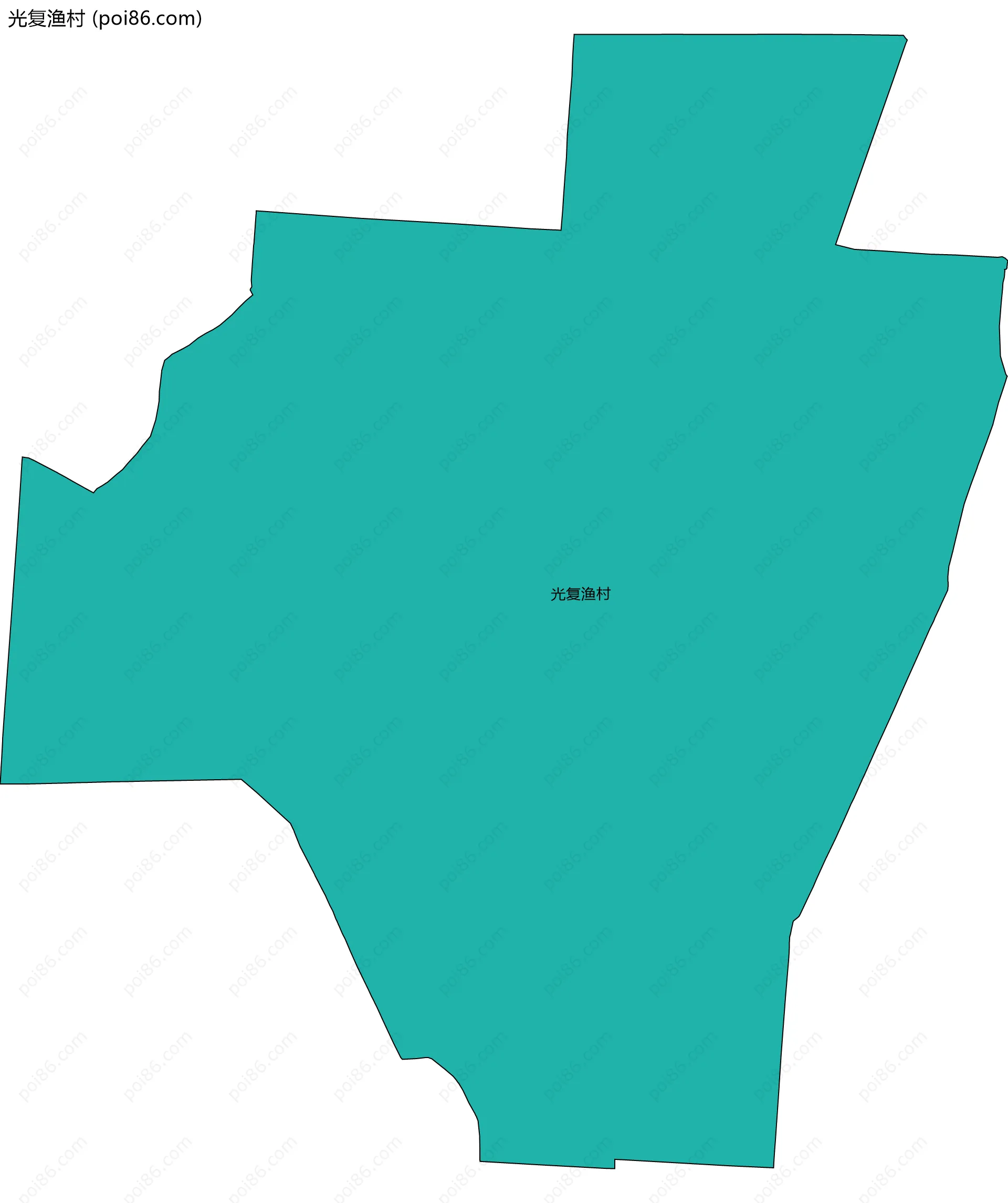 光复渔村边界地图