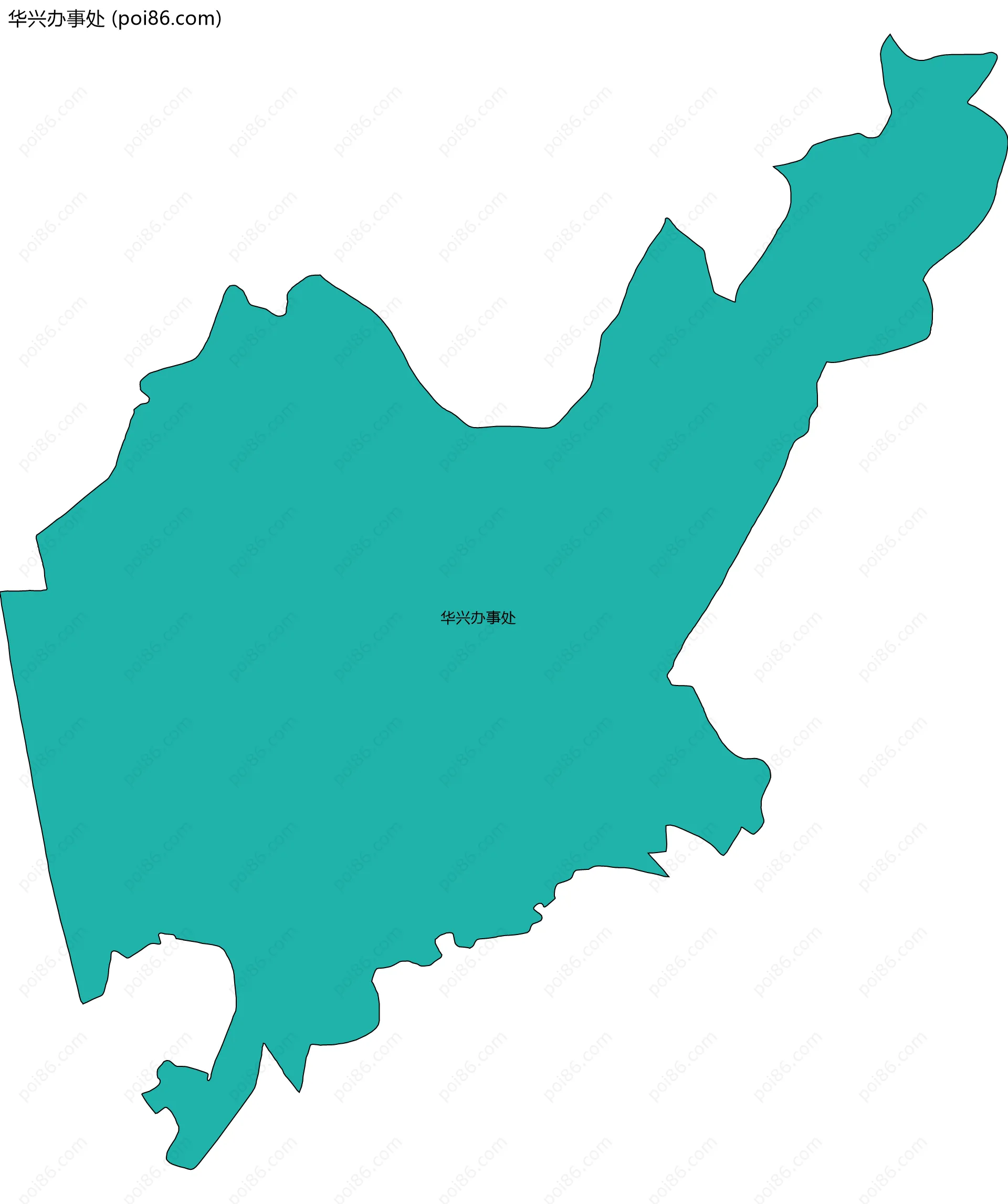 华兴办事处边界地图