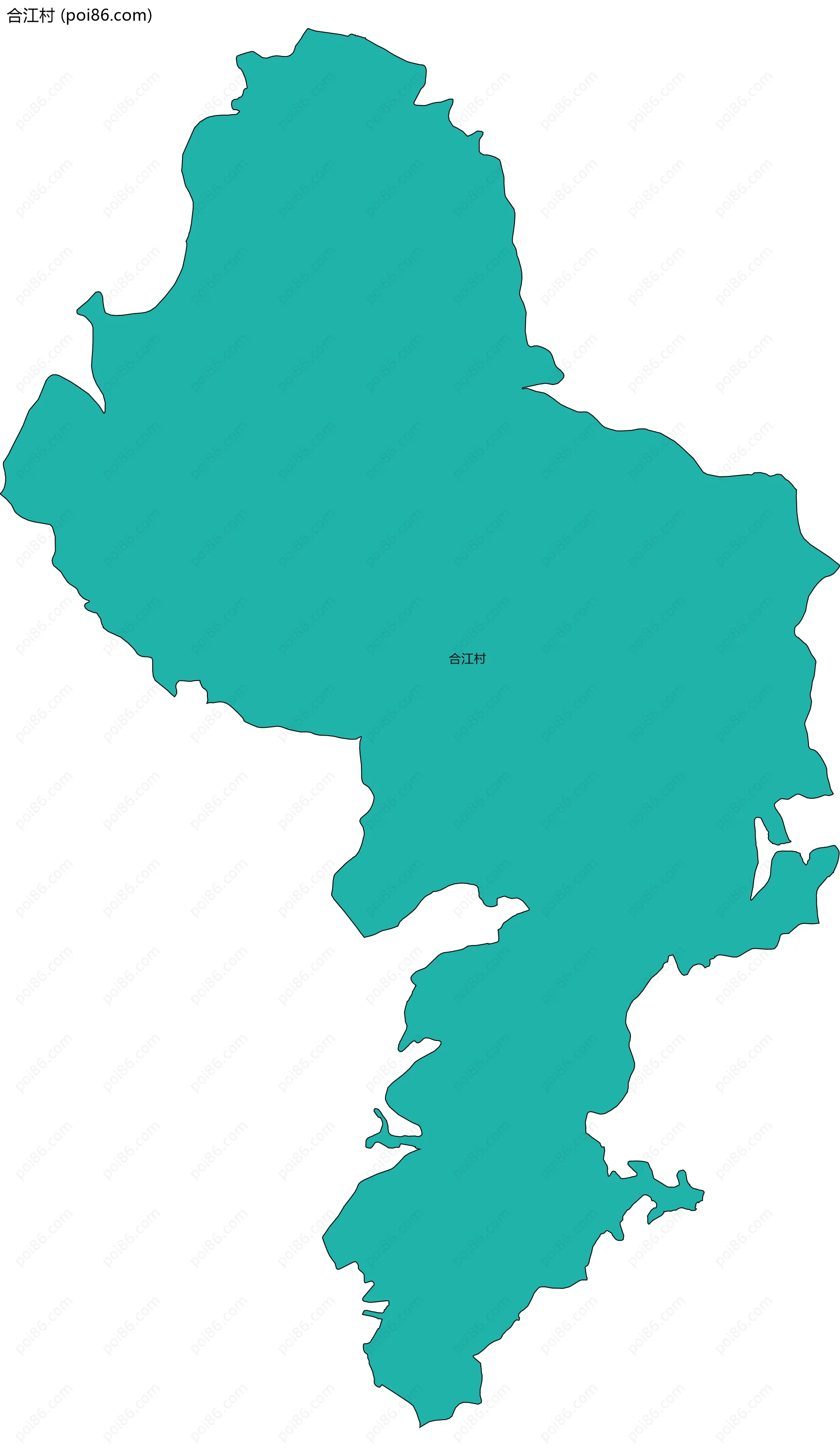 合江村边界地图