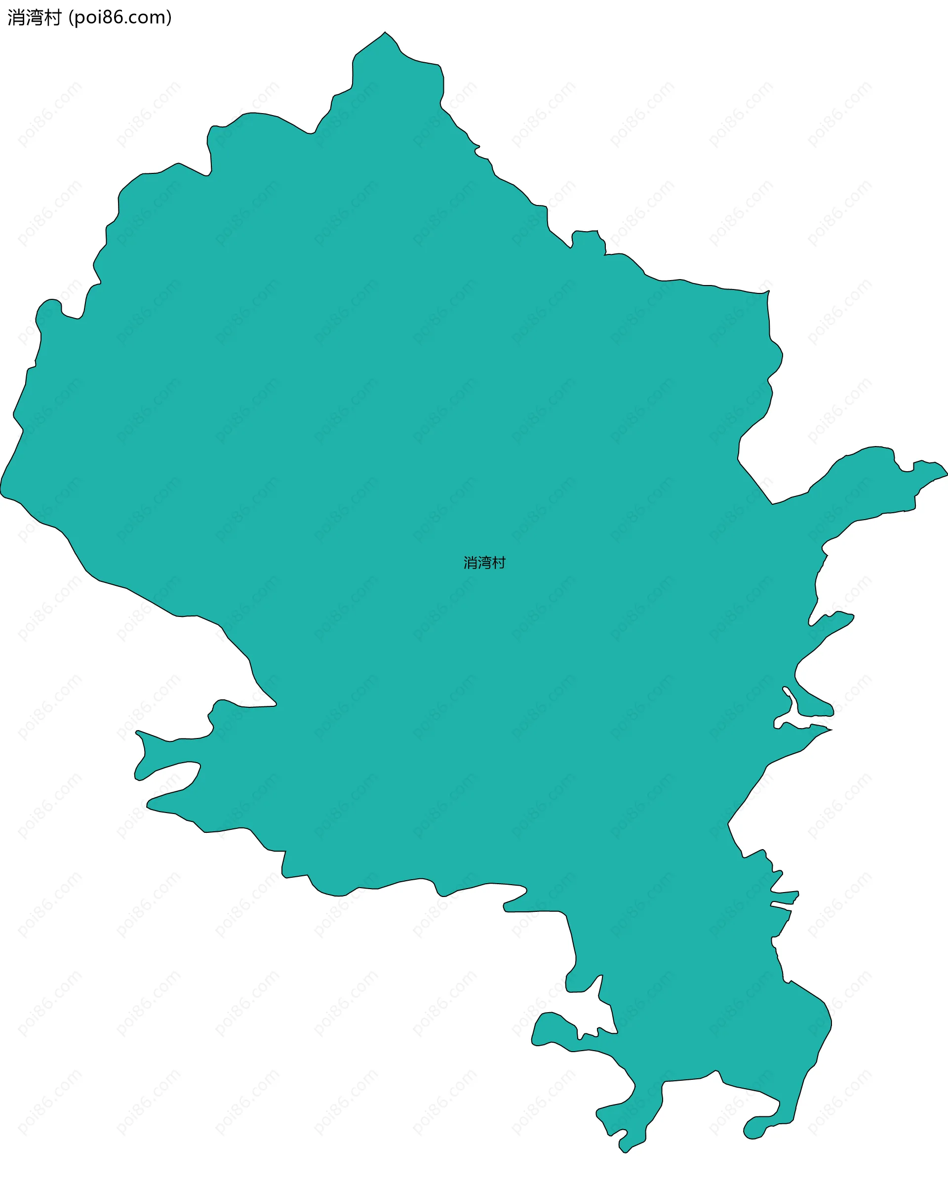 消湾村边界地图