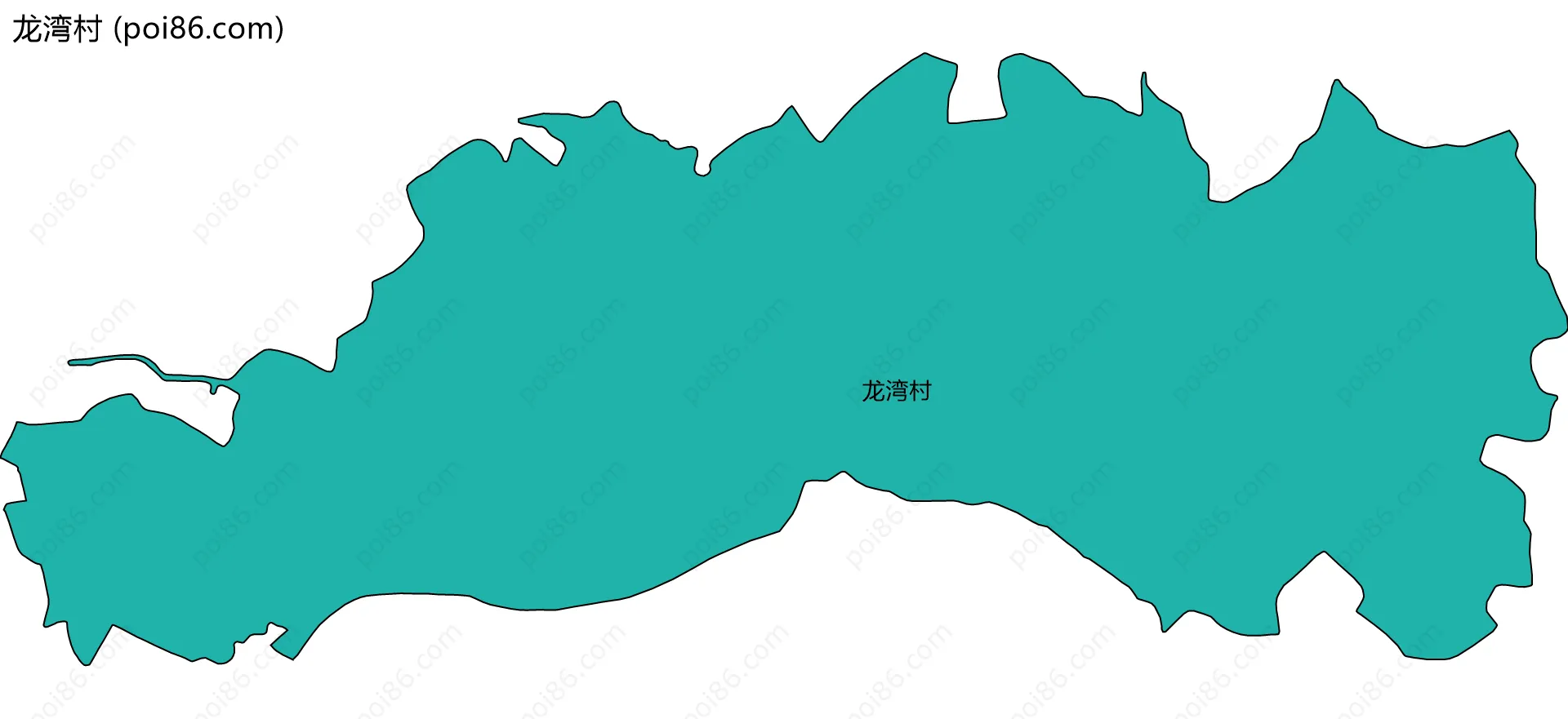 龙湾村边界地图
