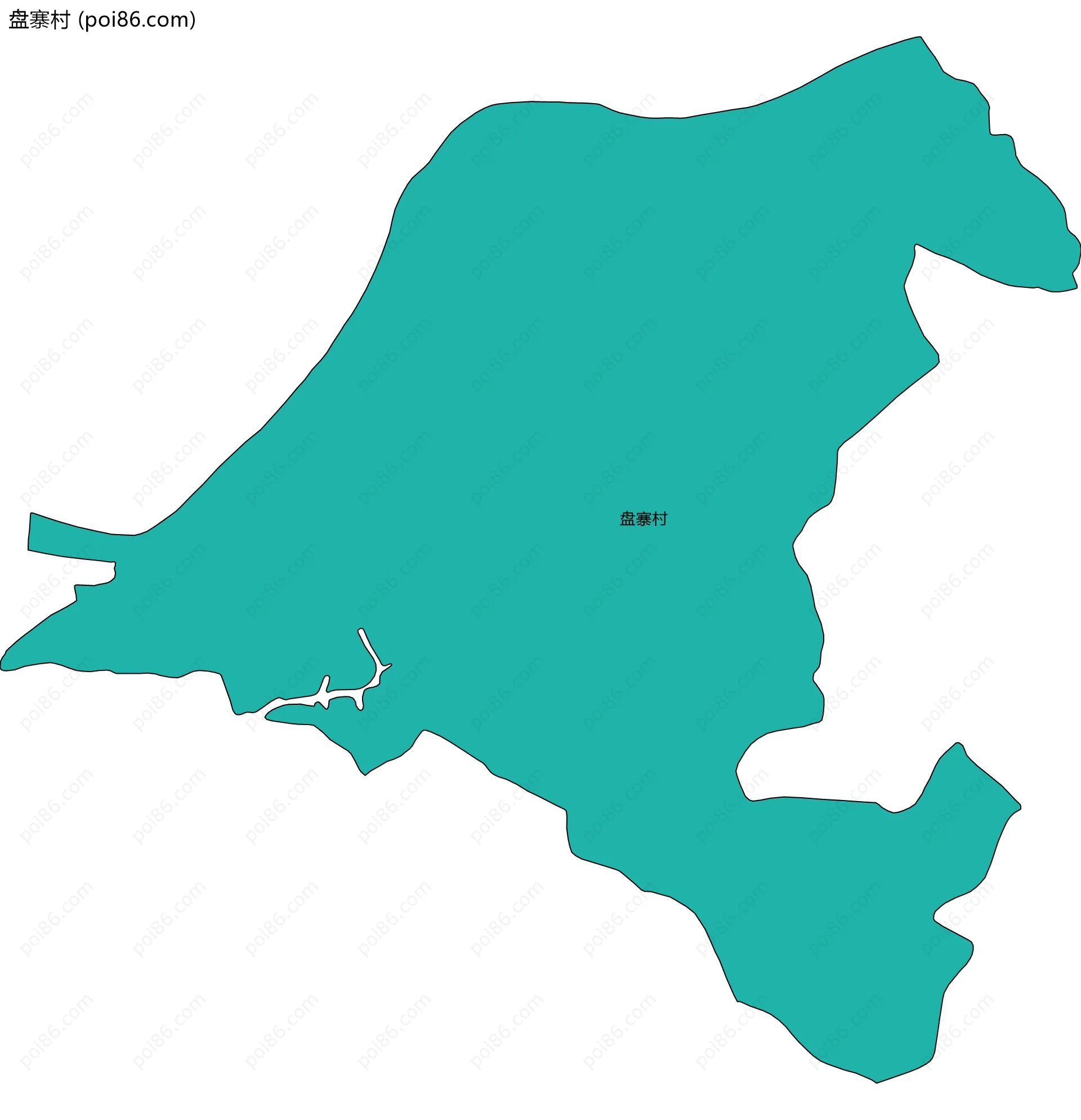 盘寨村边界地图