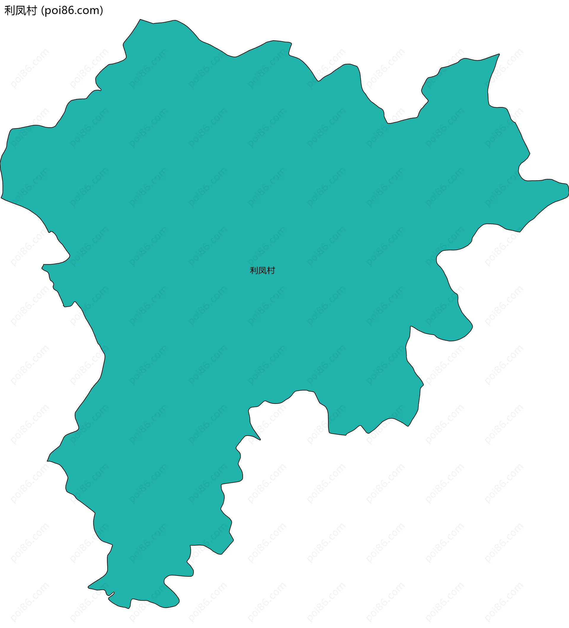 利凤村边界地图