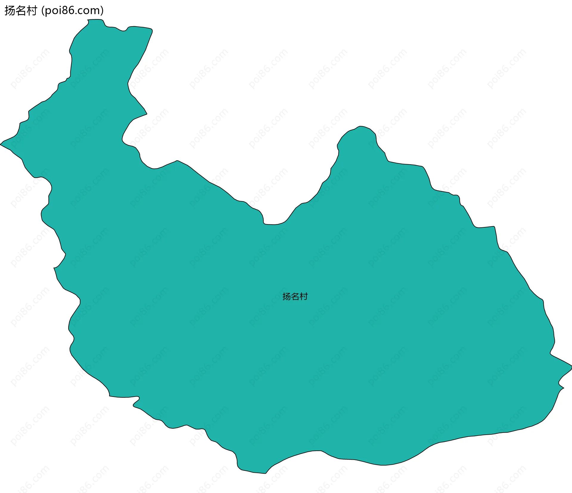 扬名村边界地图