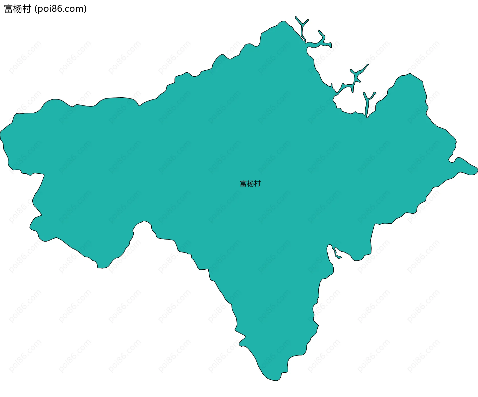 富杨村边界地图