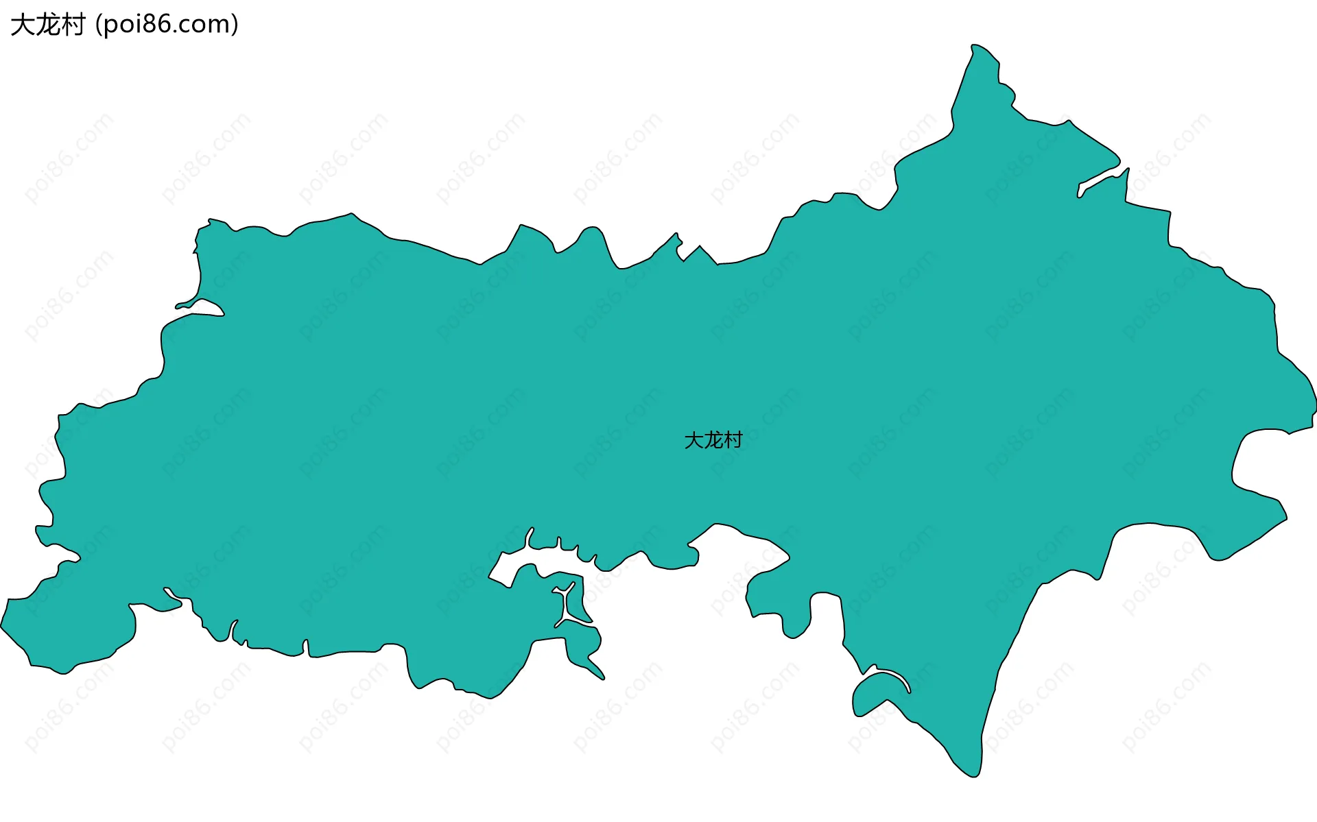 大龙村边界地图