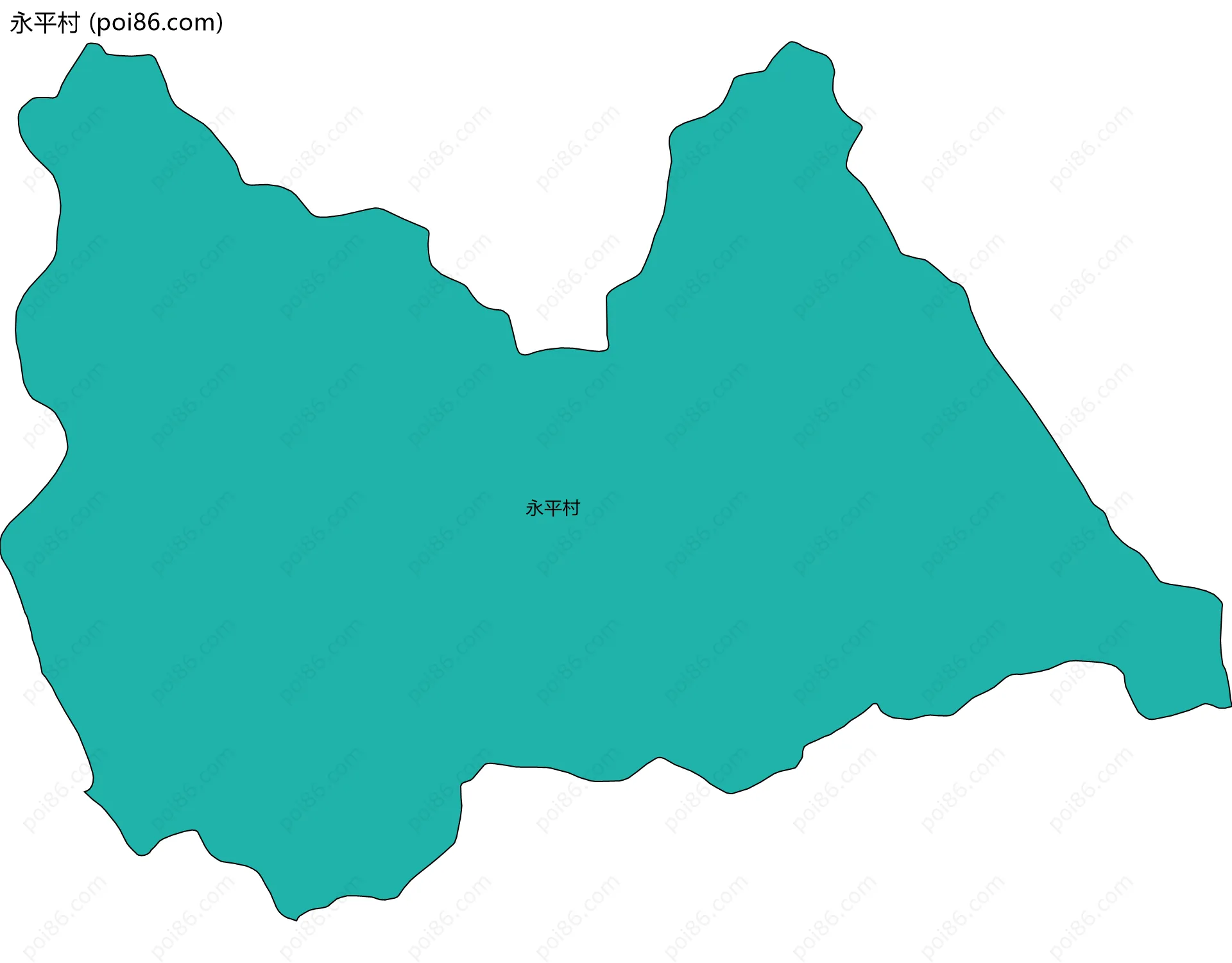 永平村边界地图