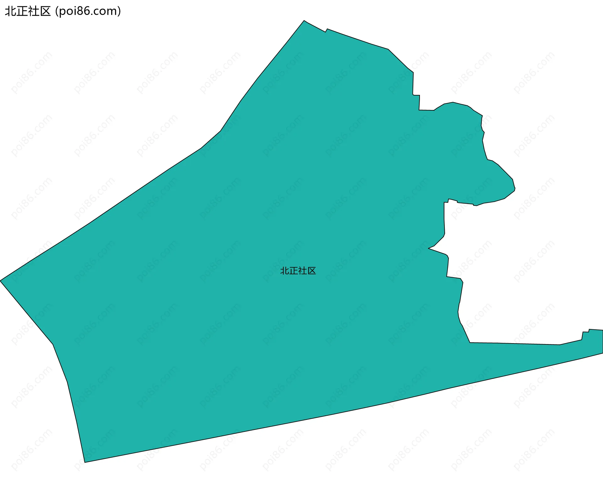 北正社区边界地图