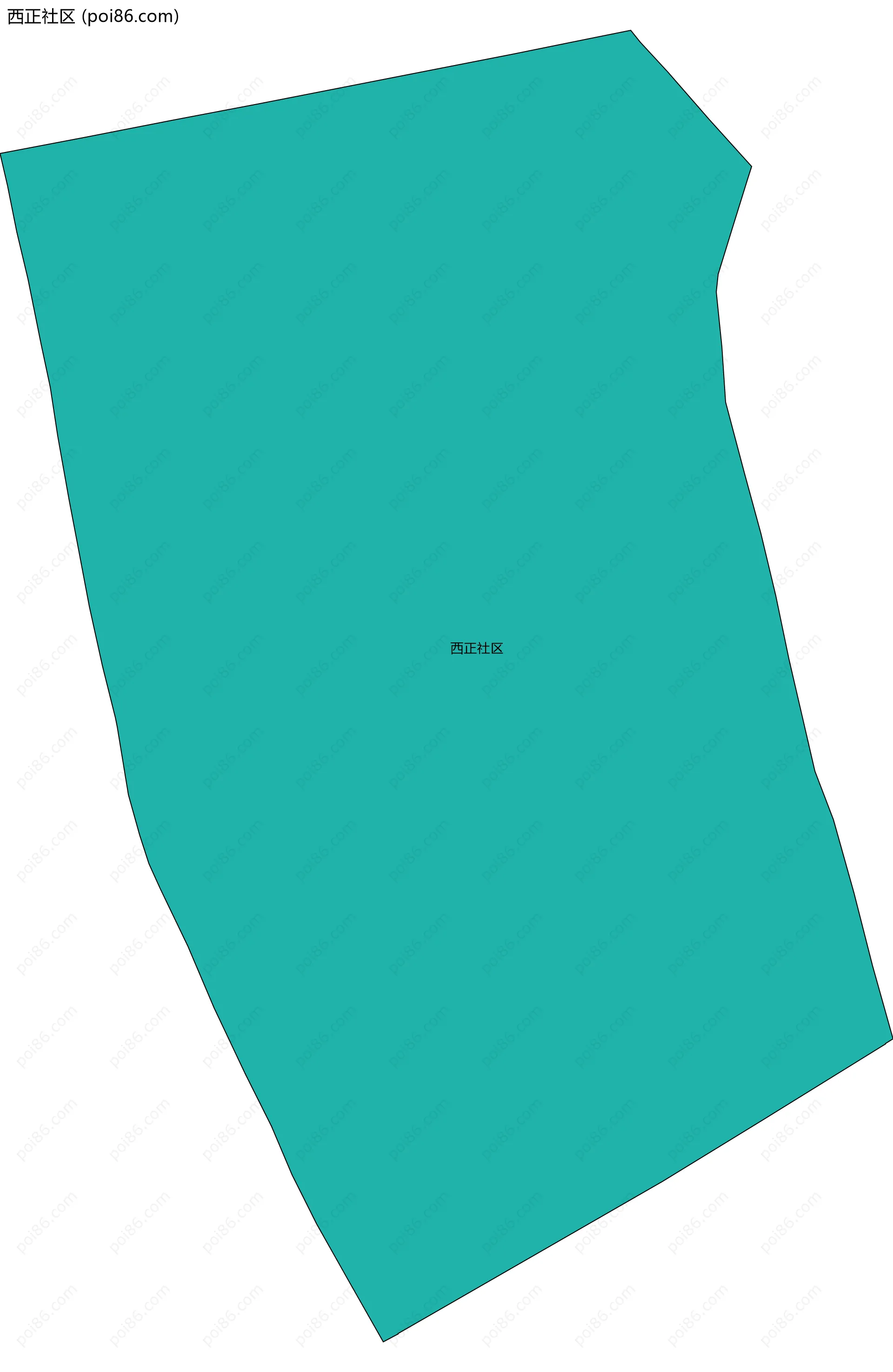 西正社区边界地图